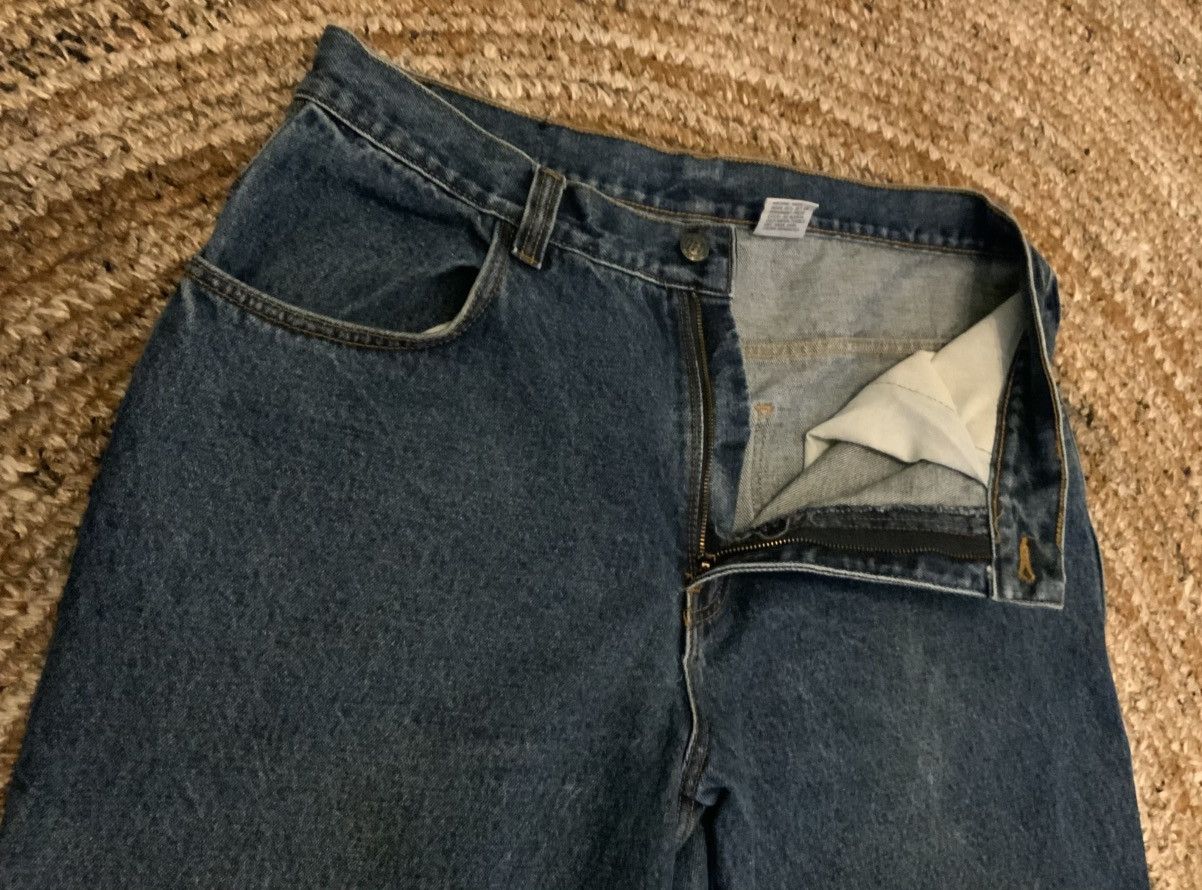 Other Vintage 90s Cutline Baggy Blue Denim Jeans Mens Size 34x31 Size US 34 / EU 50 - 7 Thumbnail