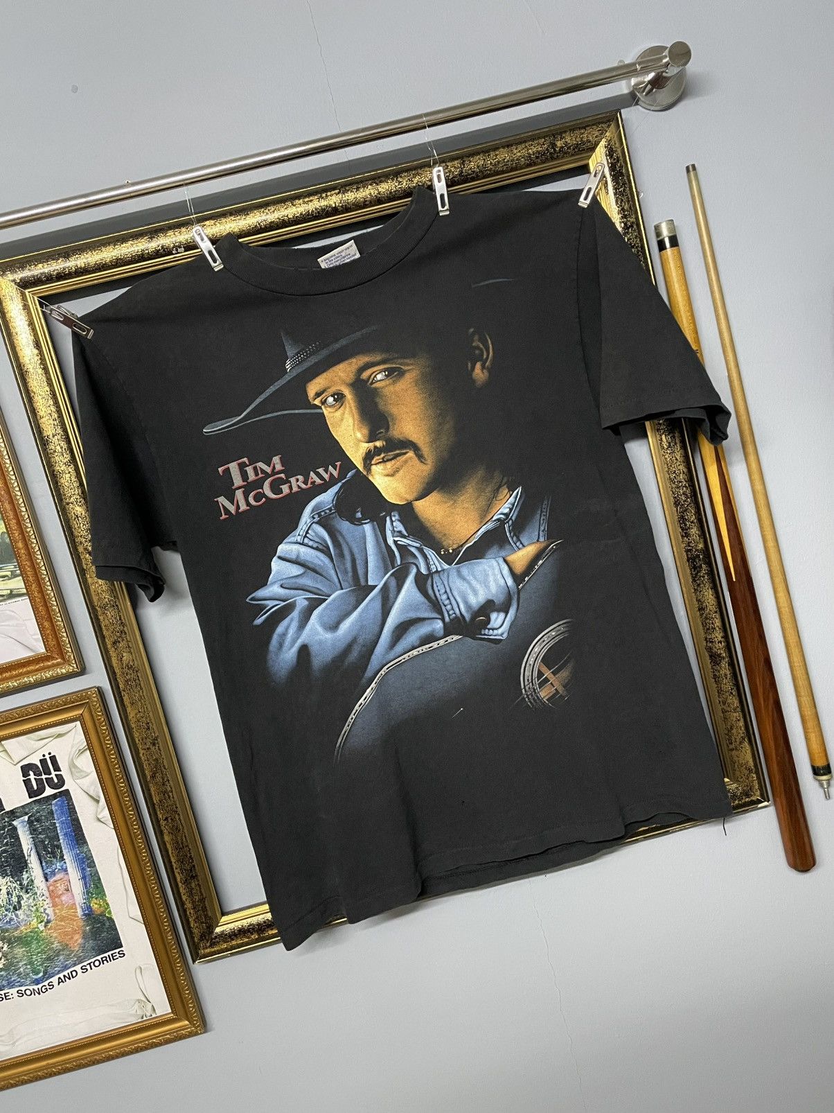 Vintage Vintage 90s Single Stitch Tim Mcgraw Dont Take The girl Tee Size US L / EU 52-54 / 3 - 2 Thumbnail