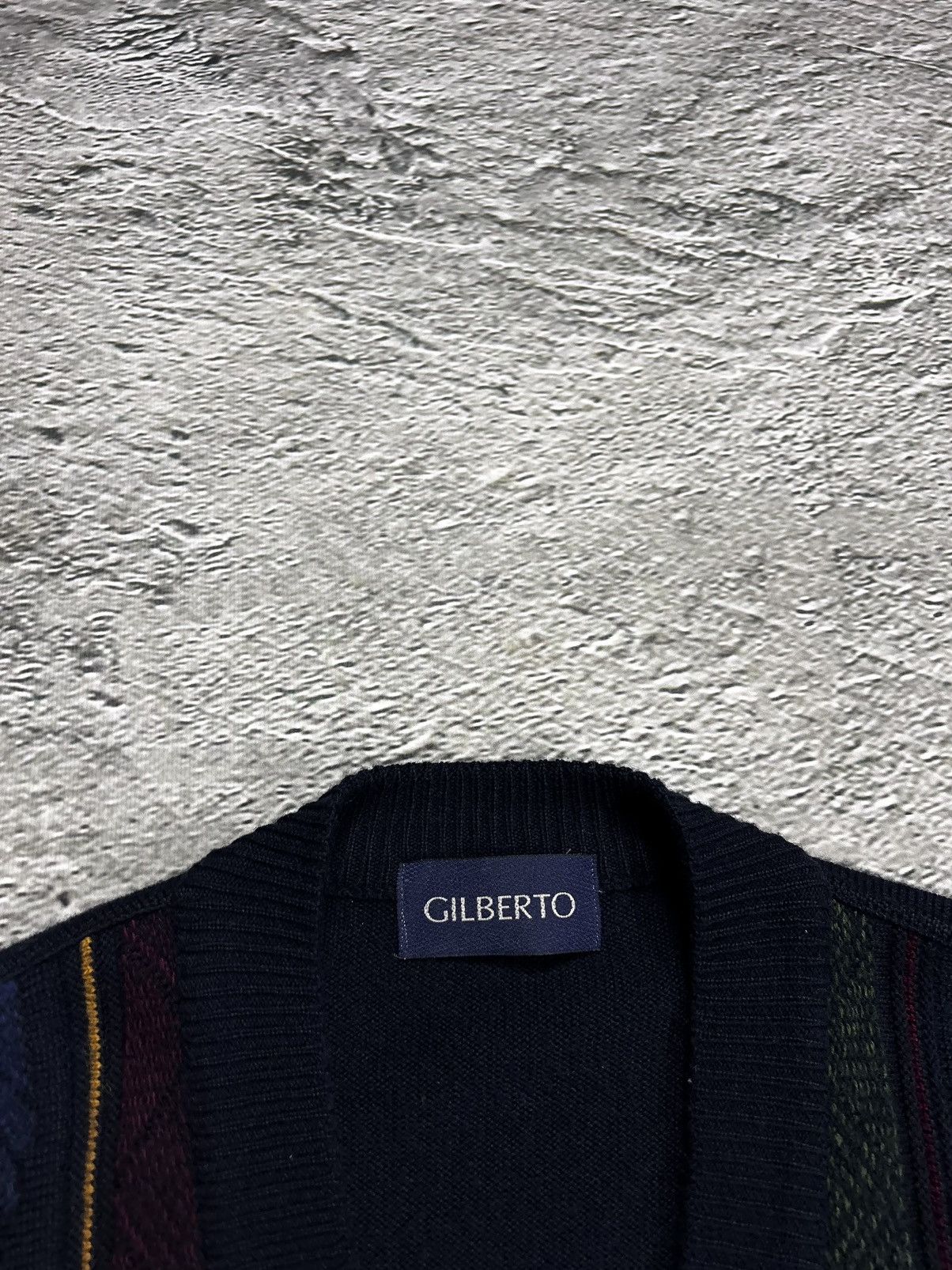 Vintage Gilberto vintage cardigan sweater Coogi style cable knit Size US L / EU 52-54 / 3 - 2 Thumbnail