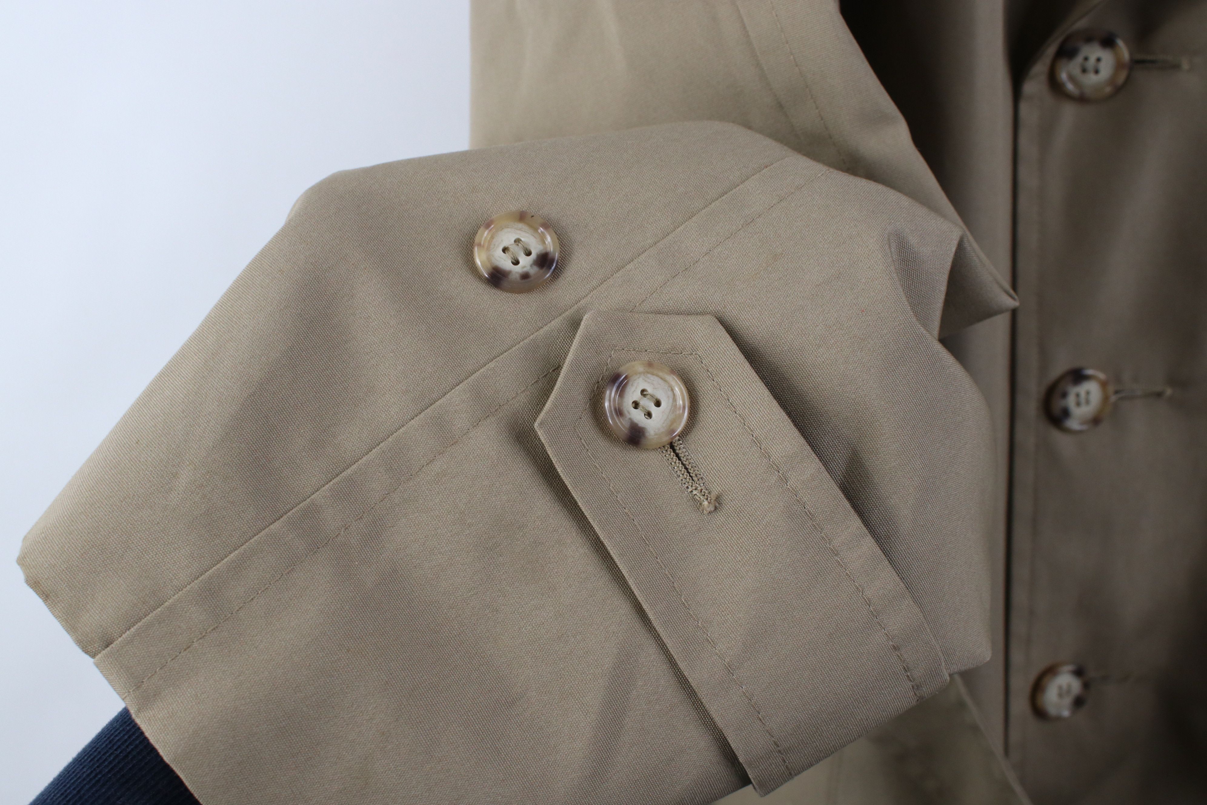 Vintage Vintage 70s Streetwear Trench Coat Rain Jacket Beige Khaki Size US XXL / EU 58 / 5 - 9 Thumbnail