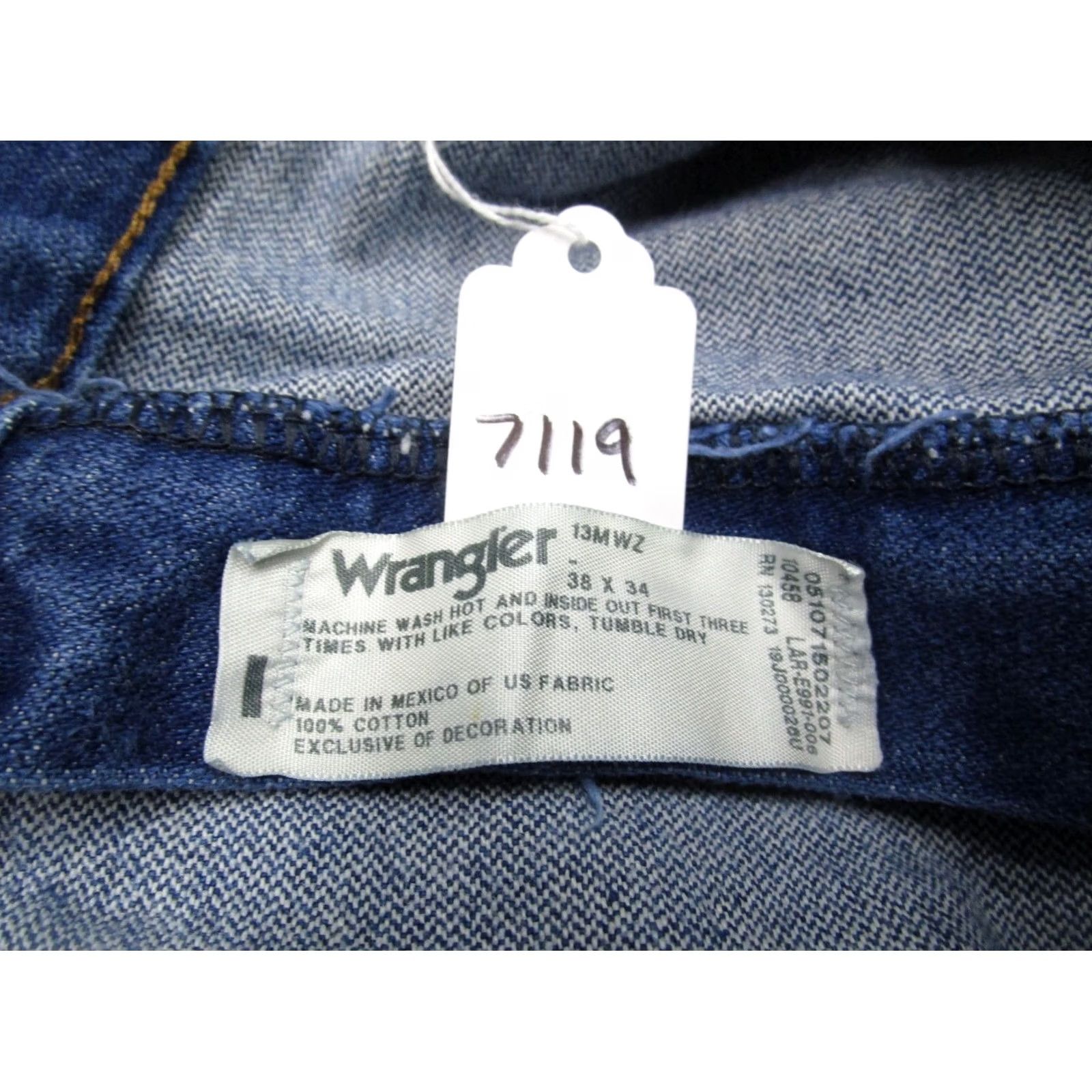 Wrangler Wrangler Jeans Men 38x34 Blue Cowboy Cut Original Fit Western Pants Dark Wash Jeans Size US 38 / EU 54 - 8 Thumbnail