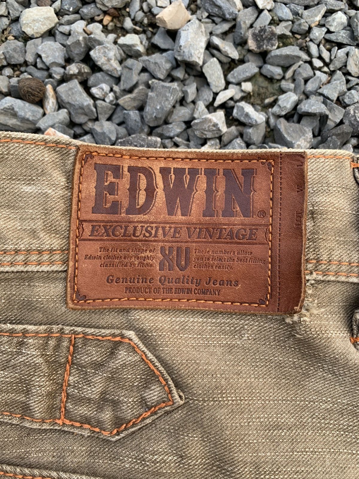 Edwin FLARE EDWIN XV BUCKLE BACK PUNK RUSTY JAPANESE DENIM Size US 33 - 10 Thumbnail