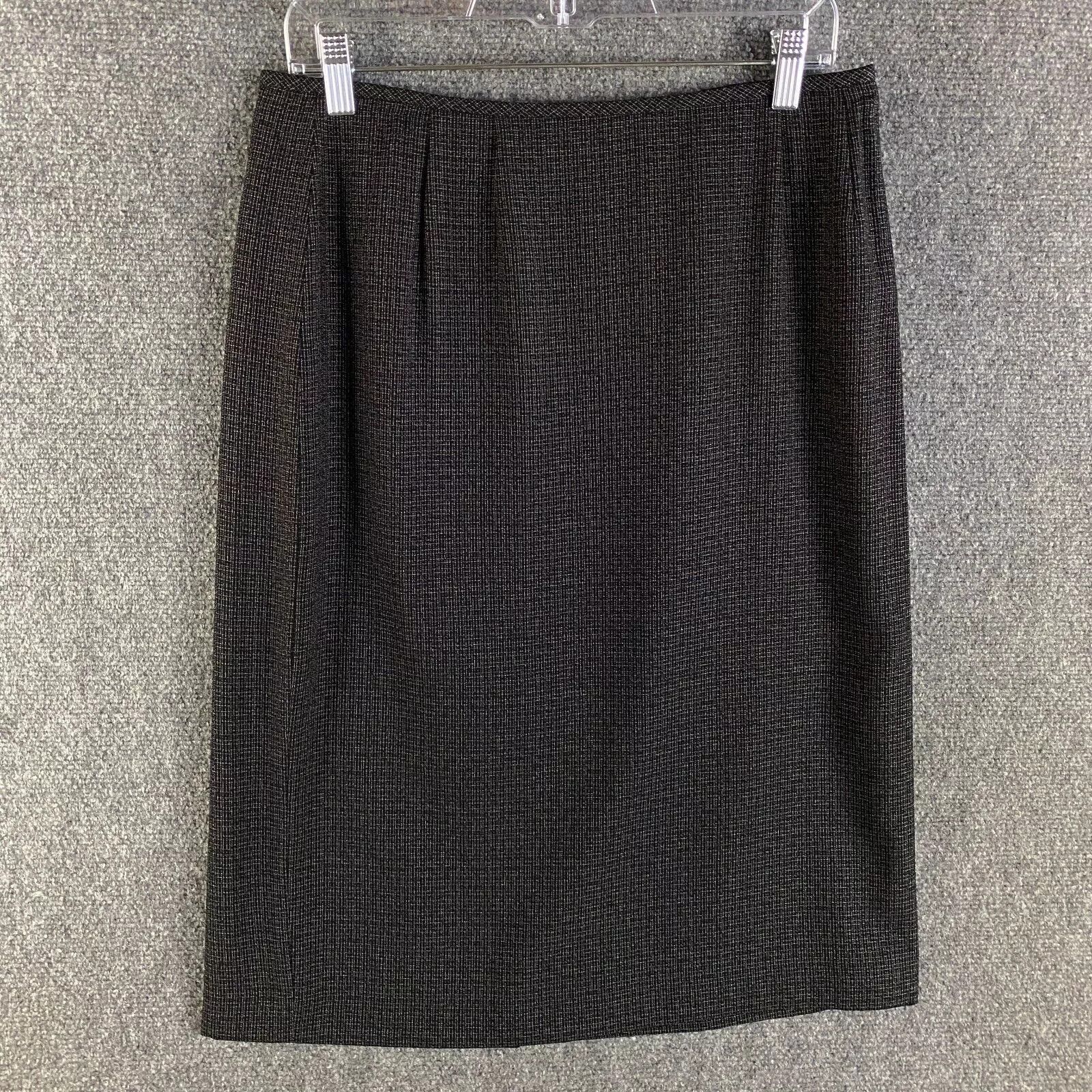 Kasper Kasper Suit Skirt Women's Size 12 Black Polyester Formal Size 34" / US 12 / IT 48 - 1 Thumbnail