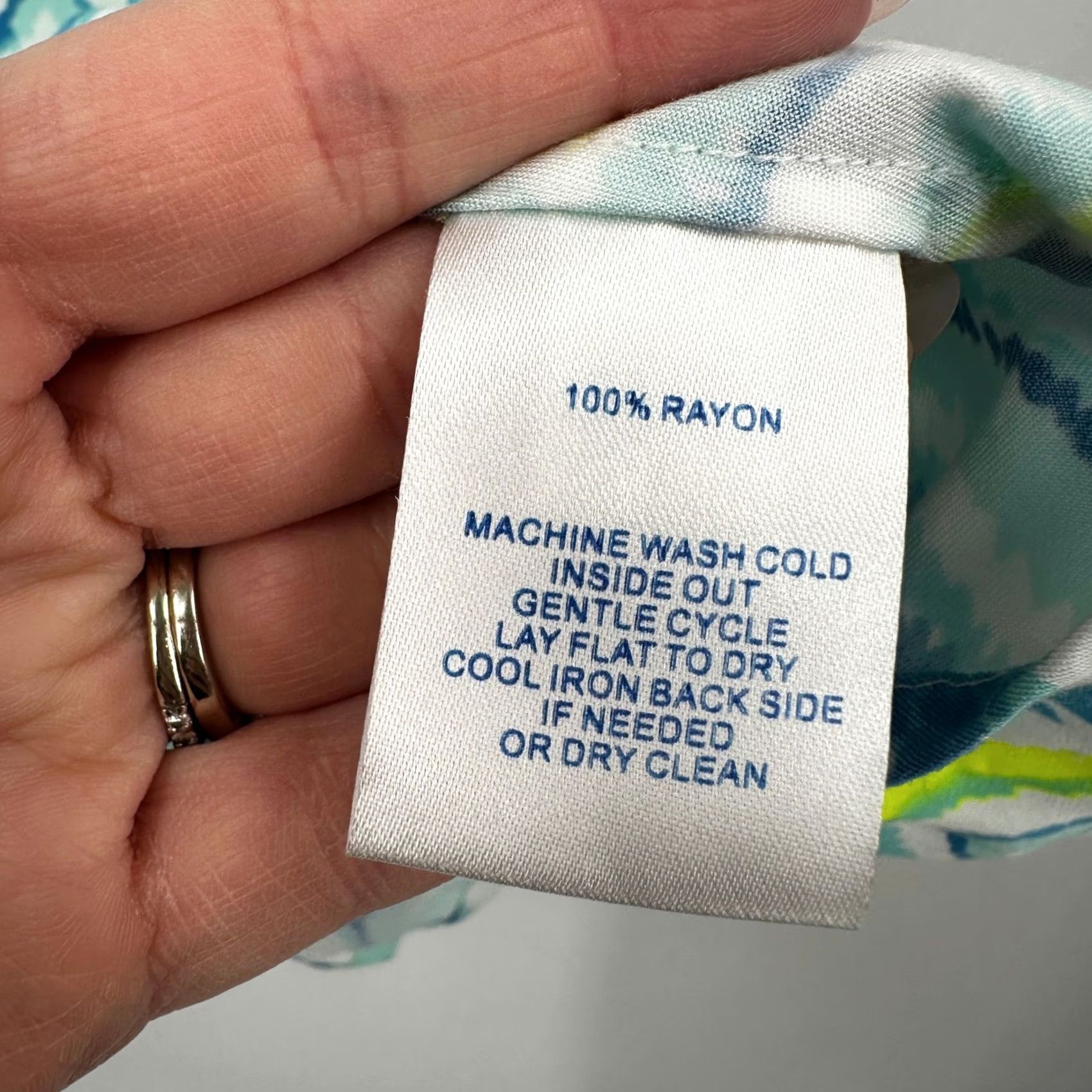 Southern Tide VINTAGE Southern Tide Teal Lime Geometric Diamond Ikat Rayon Mini Dress Small Beach Size S / US 4 / IT 40 - 4 Thumbnail