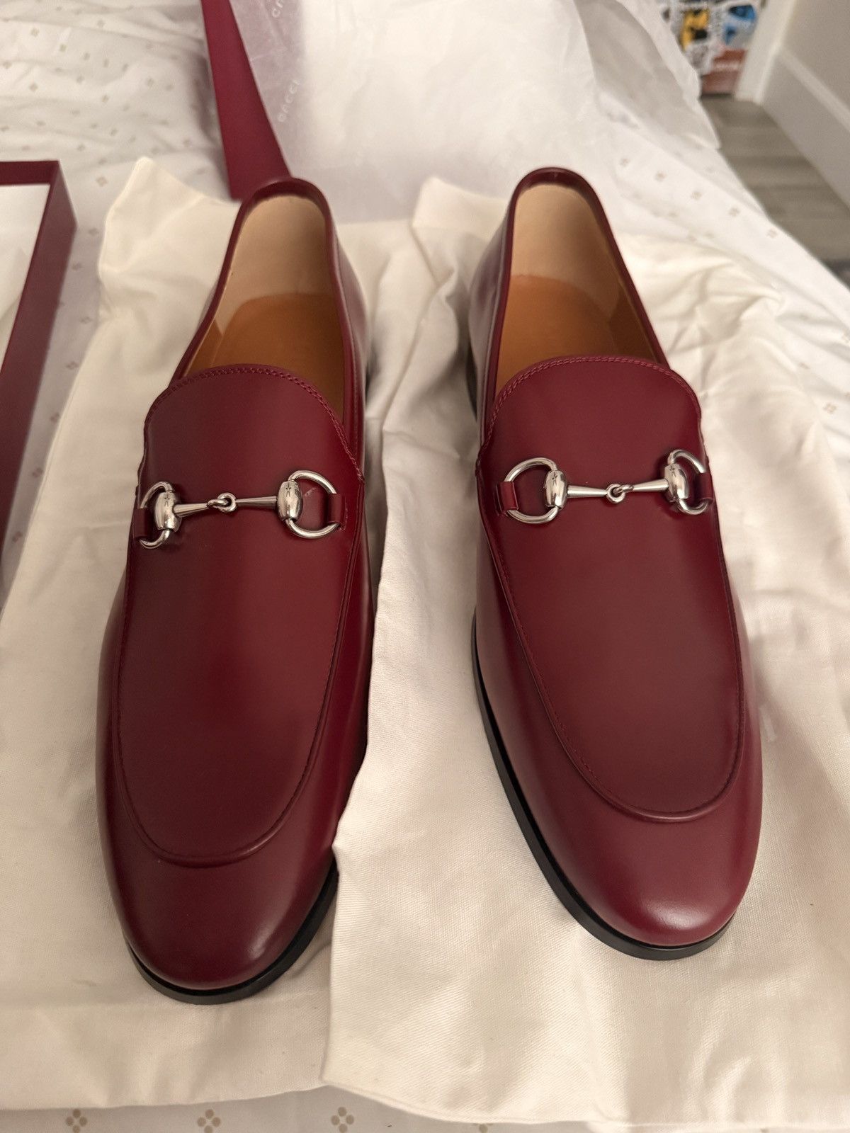 Gucci Moccasin leather oxblood Size US 11.5 / EU 44-45 - 1 Thumbnail