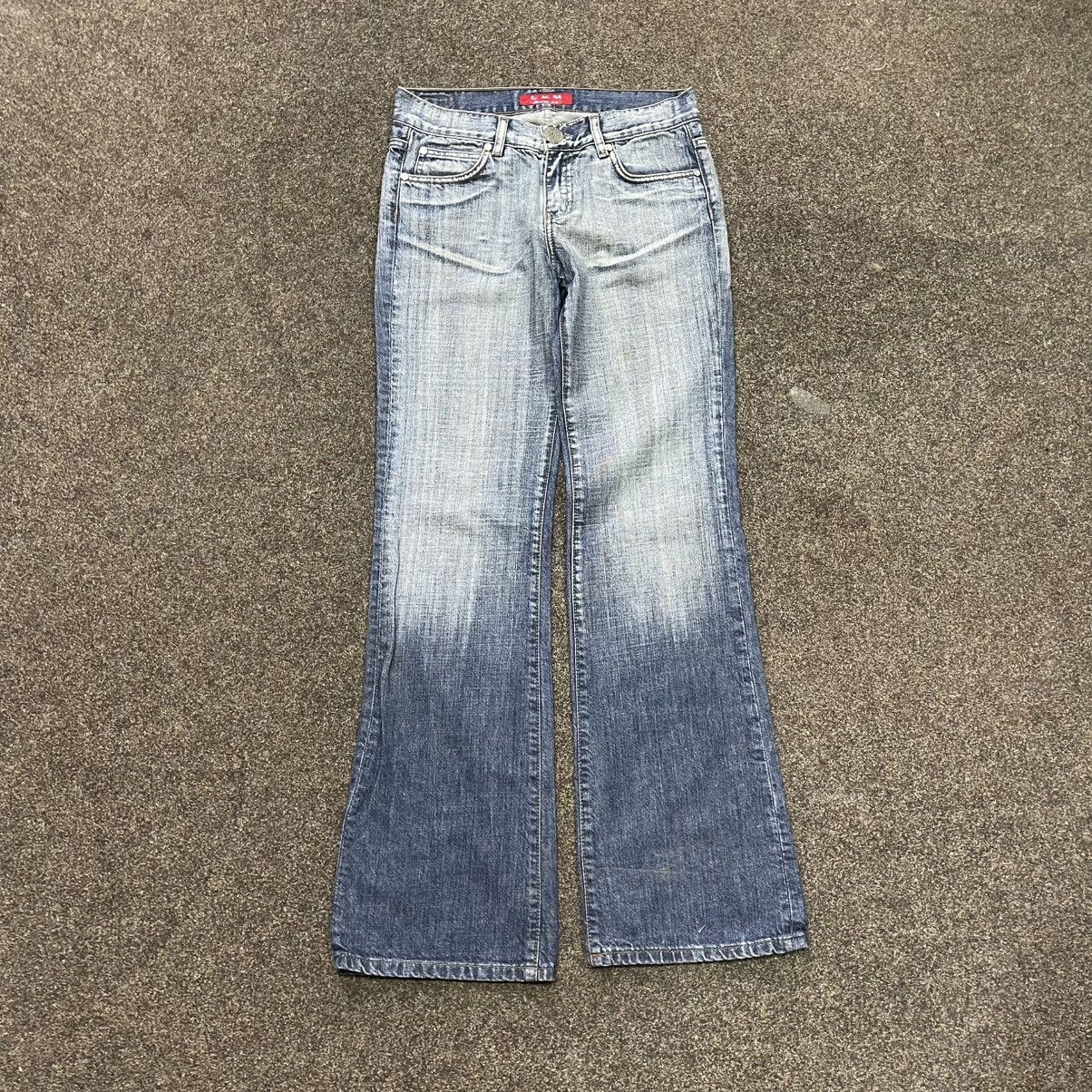 Vintage Vintage Y2K Flared Jeans 90s Archive Baggy Wide Leg Grunge Size 32" / US 10 / IT 46 - 9 Thumbnail