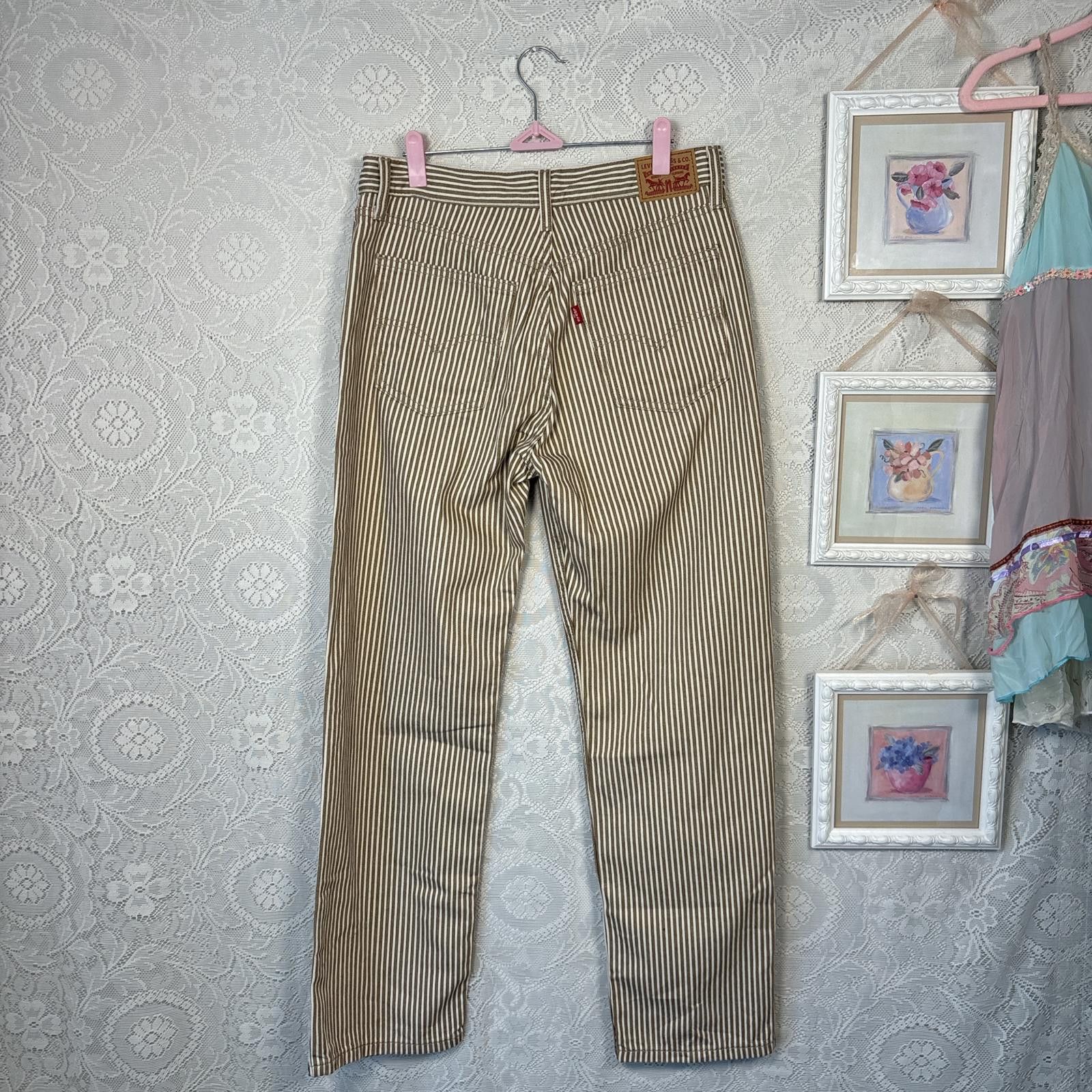 Levi's vintage levi's cottage core striped brown pants Size 28" / US 6 / IT 42 - 4 Thumbnail