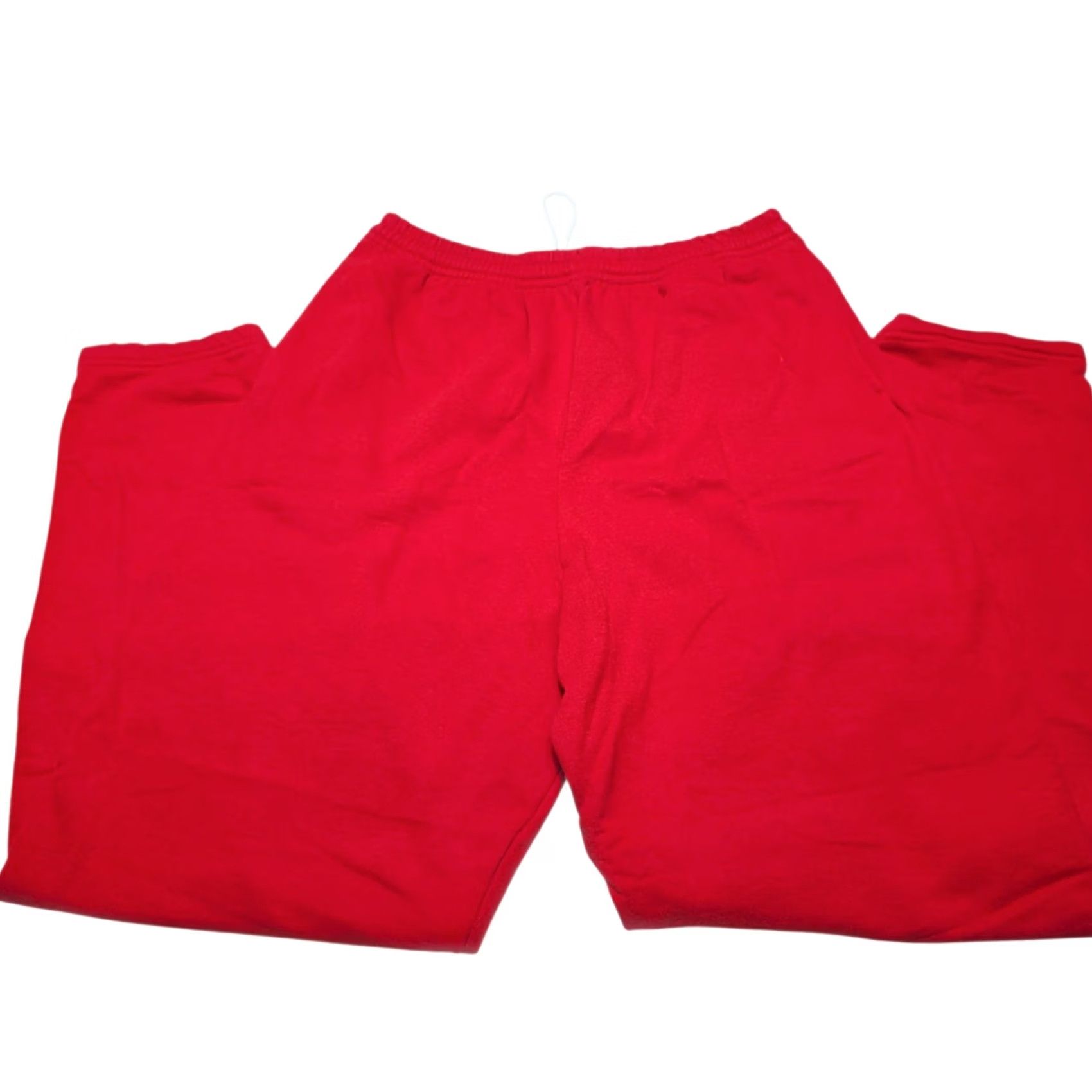 Fruit Of The Loom VINTAGE Fruit of the Loom Best Men's L Red Sweatpants Pockets Pant 90s Cotton Blend Fleece Sweatpants Regular Mens Size US 33 - 2 Thumbnail