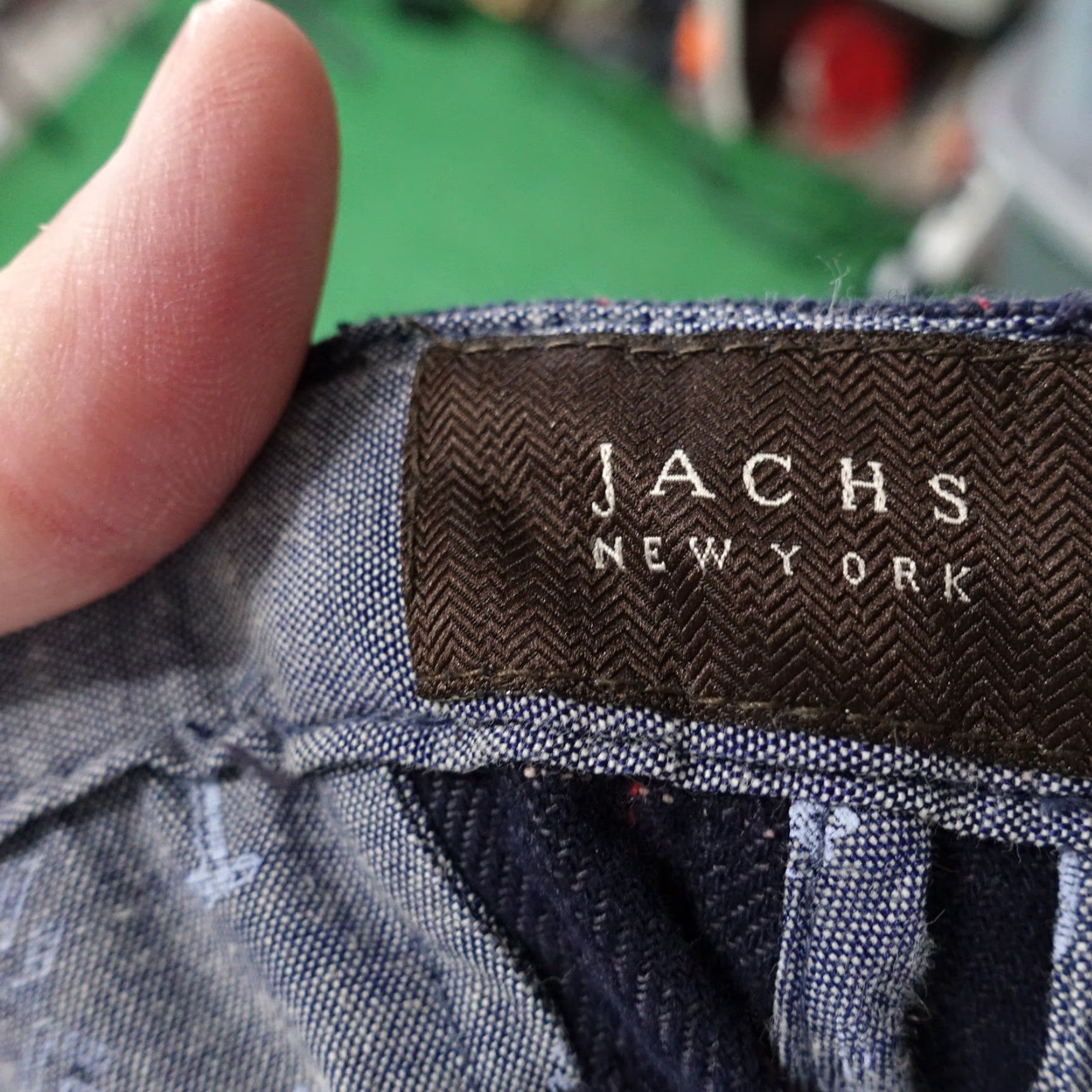 Vintage Vintage Jachs New York Bleecker Fit Check Shorts Mens Size 31 Casual Navy Blue 8-Inch Inseam Size US 31 - 6 Thumbnail