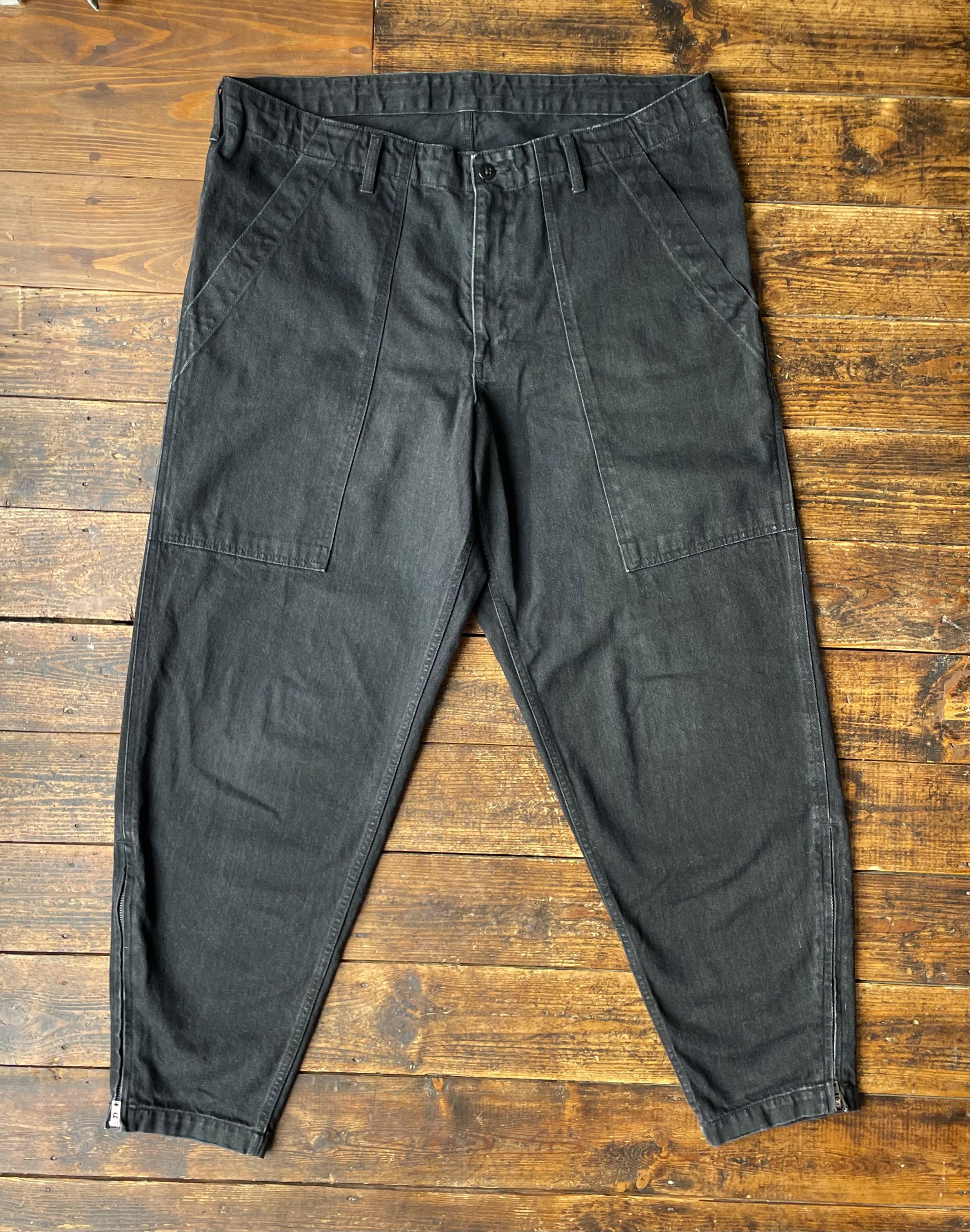 Yohji Yamamoto Black Y-Baker Jeans