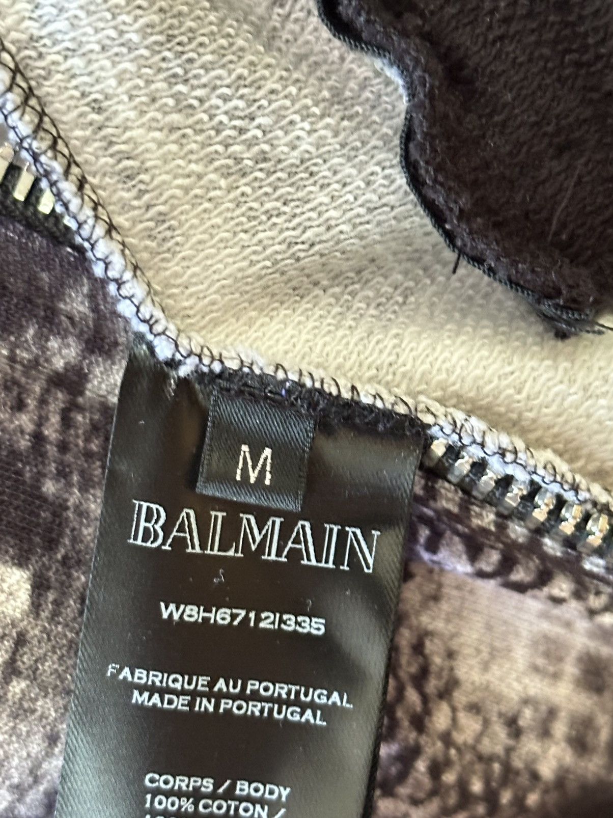 Balmain Balmain Graffiti Zipup Hoodie Size US M / EU 48-50 / 2 - 4 Thumbnail