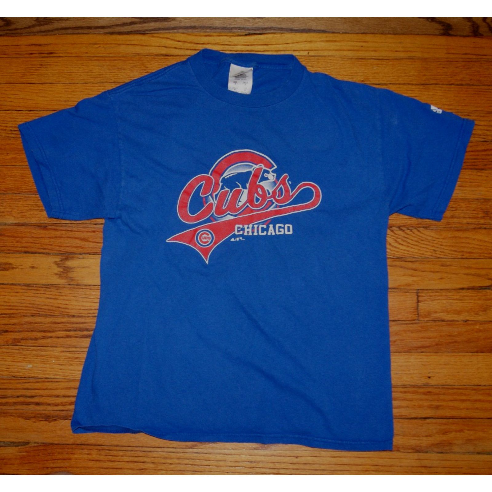 Adidas VTG Chicago Cubs Adidas 2006 Script Logo Blue Mens M TShirt Size US M / EU 48-50 / 2 - 2 Thumbnail