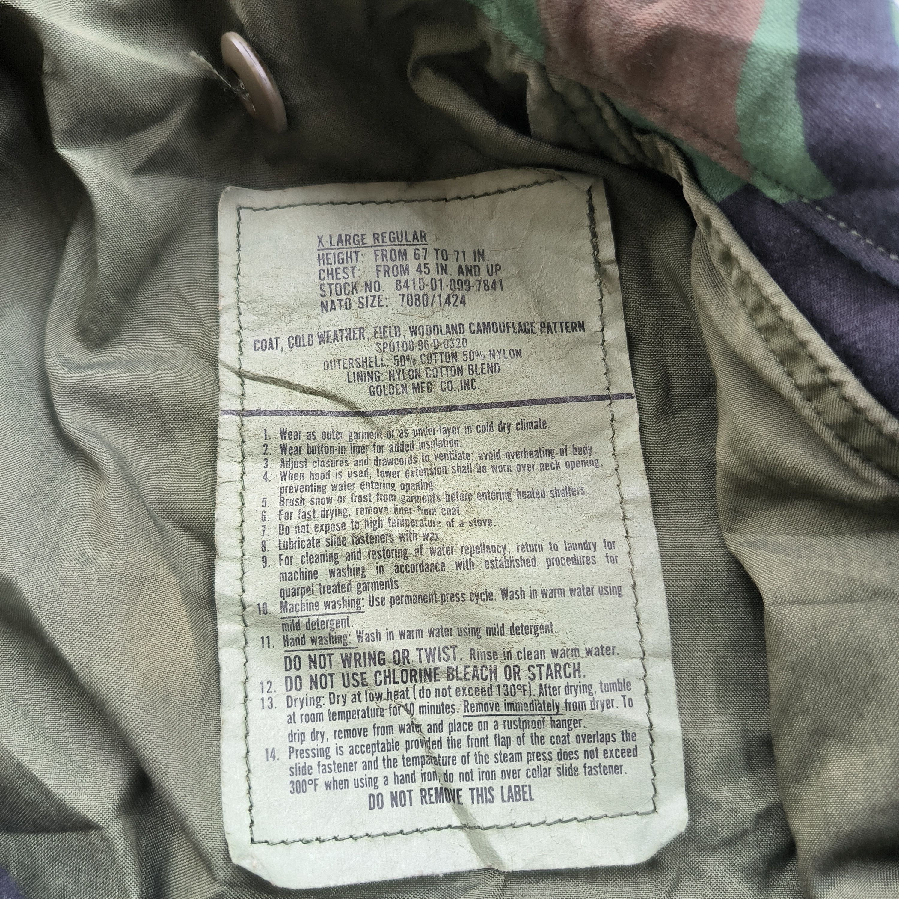 Vintage Vintage 1990s KOREAN ARMY M65 JACKET Size US XL / EU 56 / 4 - 6 Thumbnail