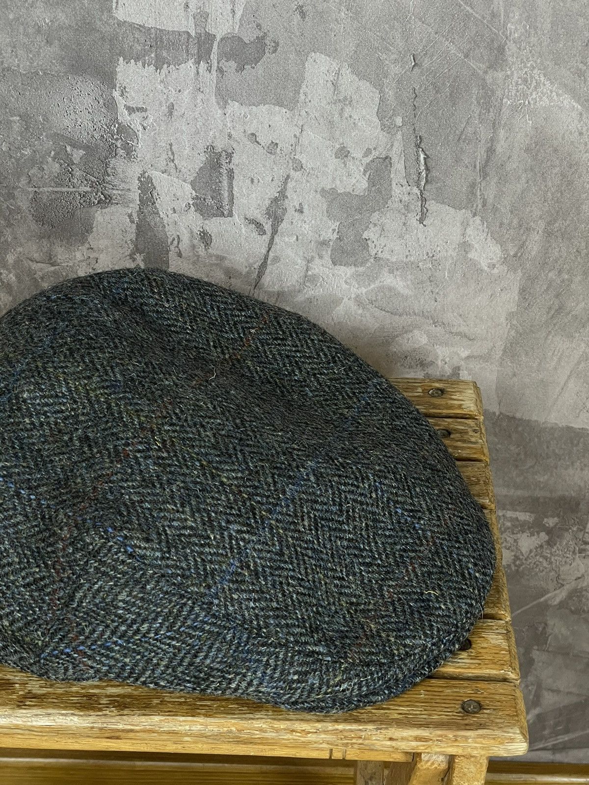Harris Tweed × Vintage Harris Tweed Vintage Cap Hat 90s Wool Handmade New Size ONE SIZE - 3 Thumbnail