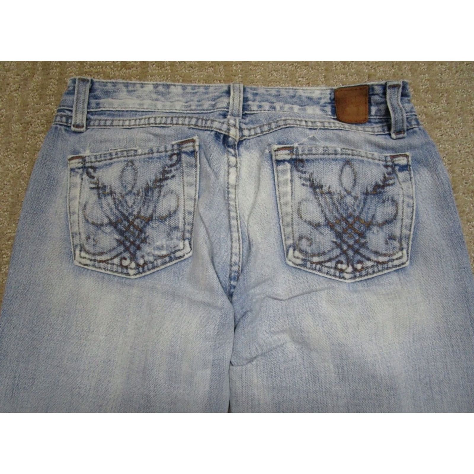 Vintage BKE Buckle Jeans Women 28 Light Blue Low Rise Flared Denim 5-Pocket 30in Inseam Vintage Y2K Distressed Pocket Logo Shoes? Size 28" / US 6 / IT 42 - 5 Thumbnail