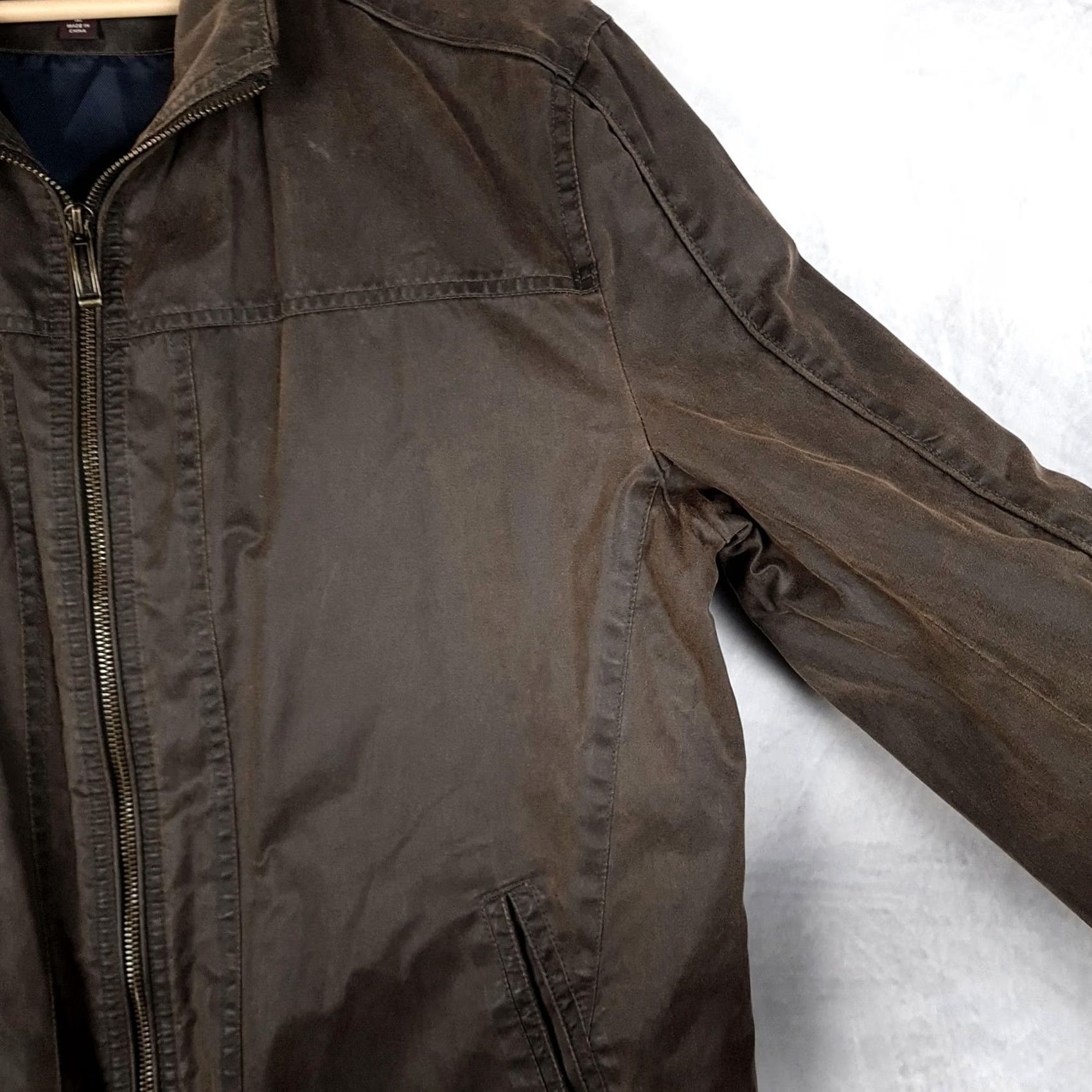 Johnston & Murphy Johnston & Murphy Jacket Mens M Brown Full Zip Lined Collared Windscreen Casual Size US M / EU 48-50 / 2 - 7 Thumbnail