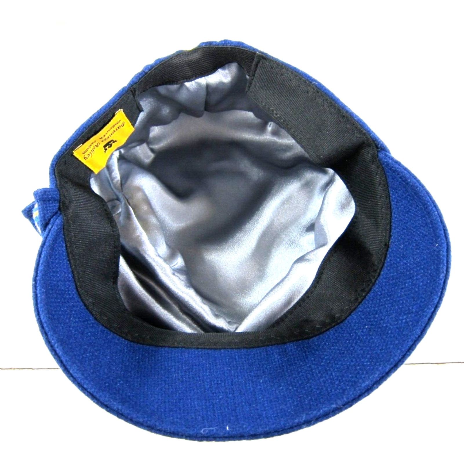Vintage VINTAGE Baroness Ashley Blue Gathered Button Bucket Paperboy Bill Cap City Party Hat Size ONE SIZE - 5 Thumbnail