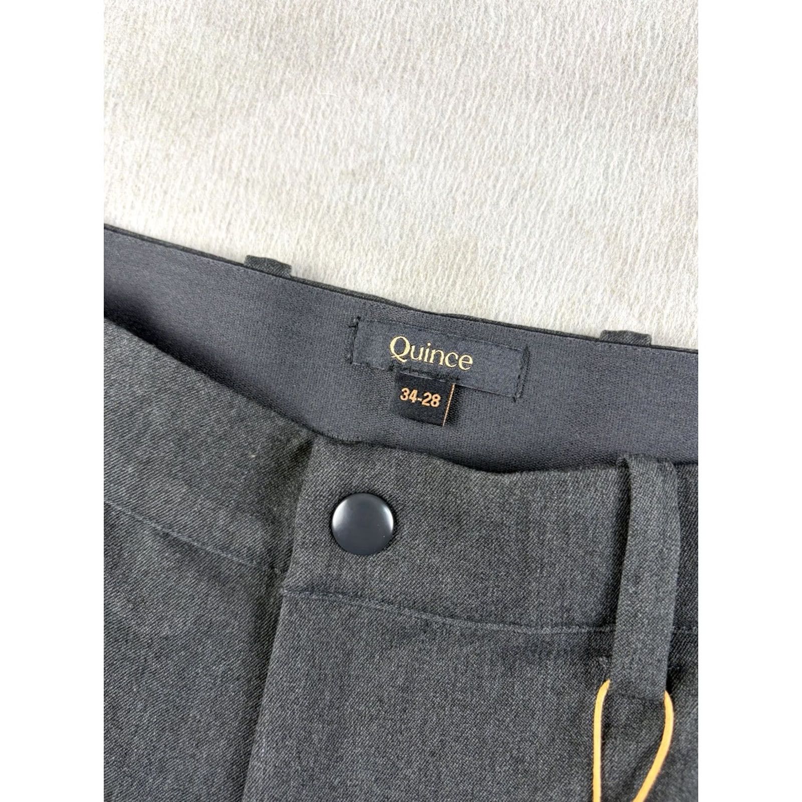 Quince Quince Pants Mens 34x28 Gray Ultra Stretch 24/7 Smart Chino Performance NEW Size US 34 / EU 50 - 4 Thumbnail