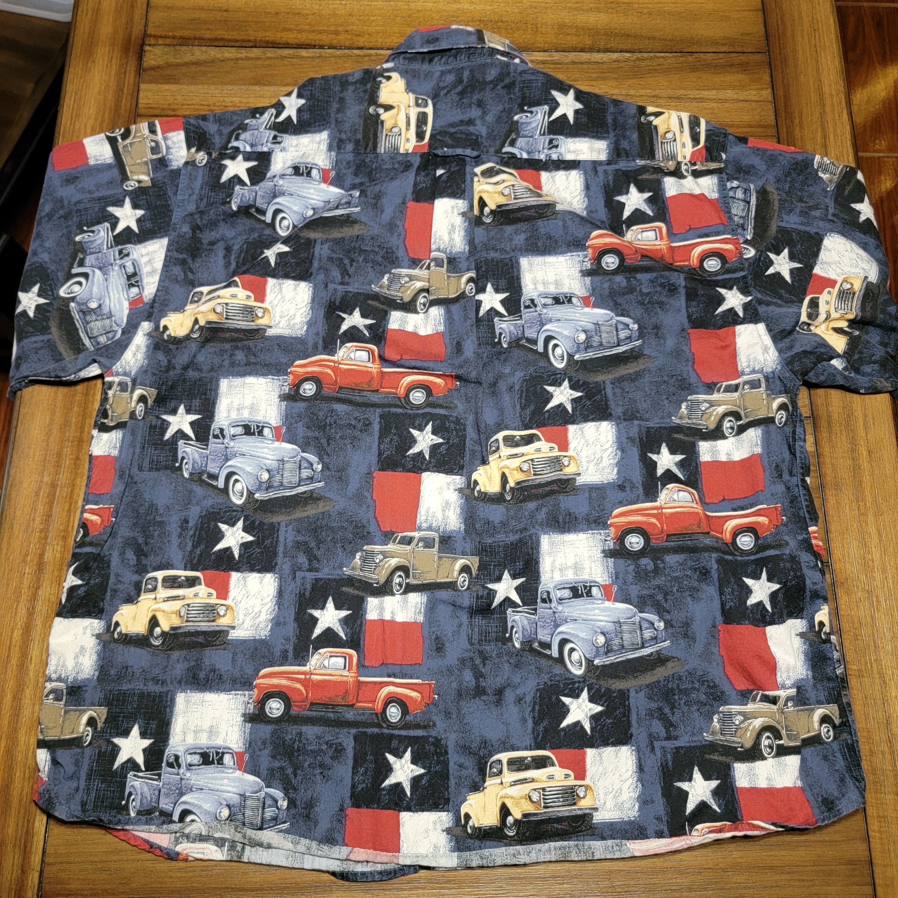 Other Magellan SS Shirt Texas Flag & Classic Trucks - Size XXL Size US XXL / EU 58 / 5 - 4 Thumbnail