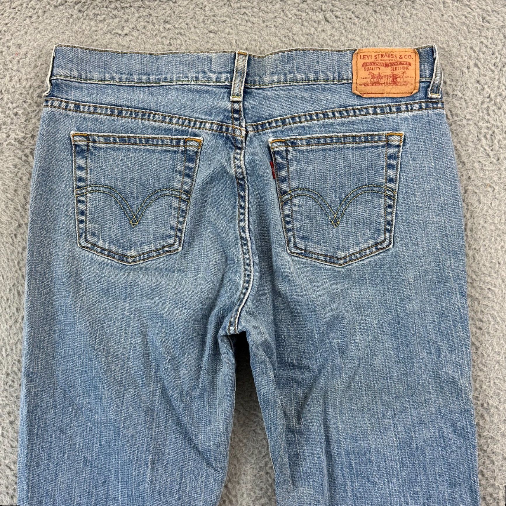 Levi's VTG Levi's 505 Jeans Womens 10M Blue Button Mid Rise 32x30 Straight Denim 90s Vintage Jeans Womens Size 32" / US 10 / IT 46 - 5 Thumbnail