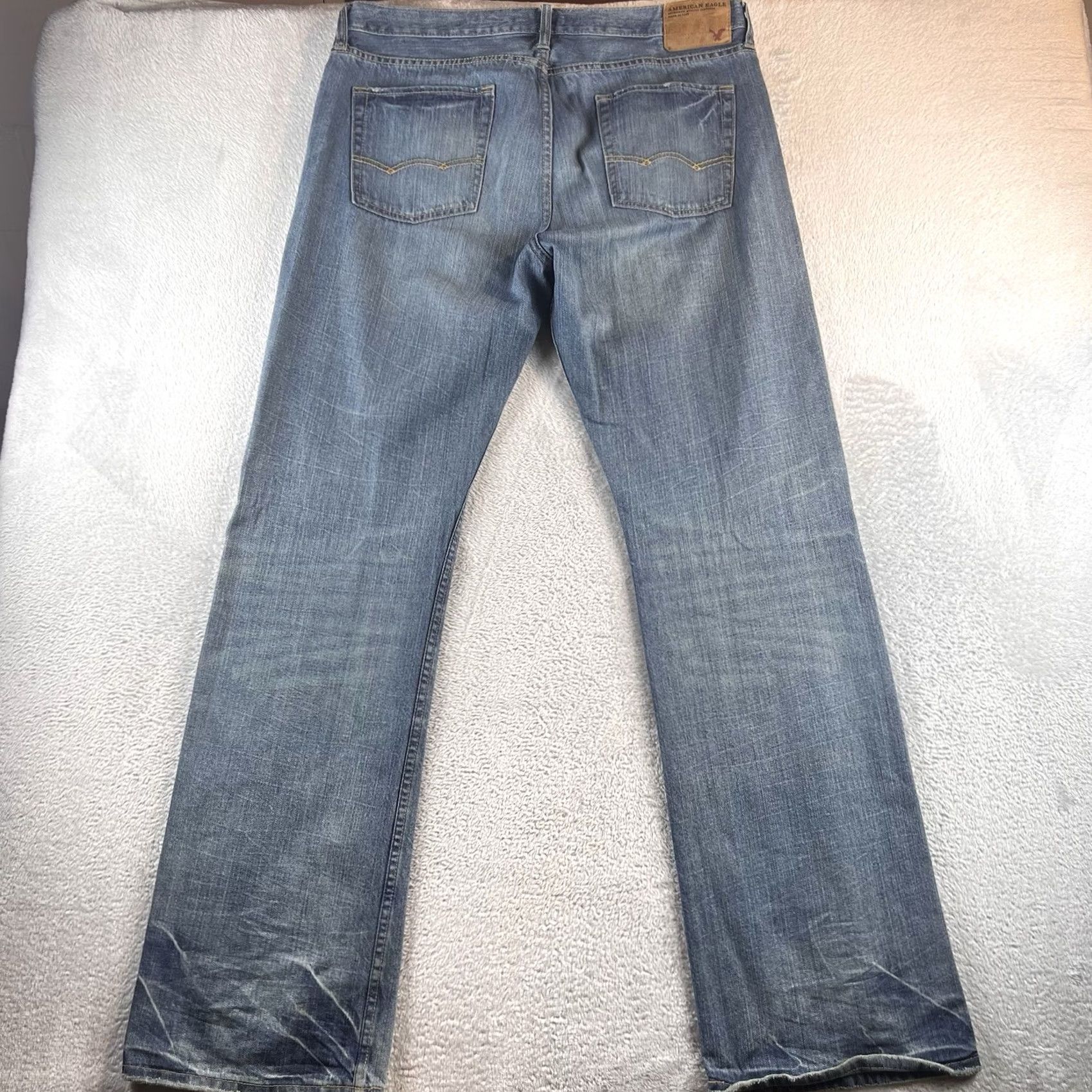 American Eagle Outfitters American Eagle jeans Mens size 36x36 bootcut Blue Dark Wash denim Y2K Cowboy Grunge Mens Size US 36 / EU 52 - 2 Thumbnail