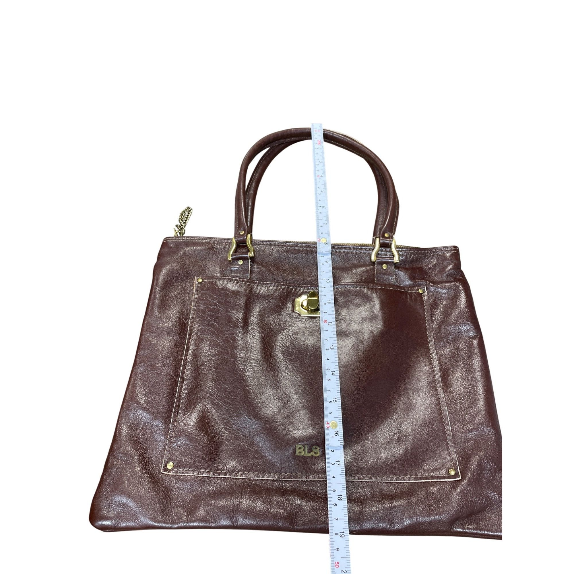 Other Moiseff Original BLS womans brown leather shoulder handbag M Size ONE SIZE - 5 Thumbnail