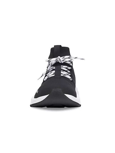 Balenciaga o1in1g0924 Speed Lace-up Sneaker in Black/White Size US 8 / IT 38 - 2 Thumbnail