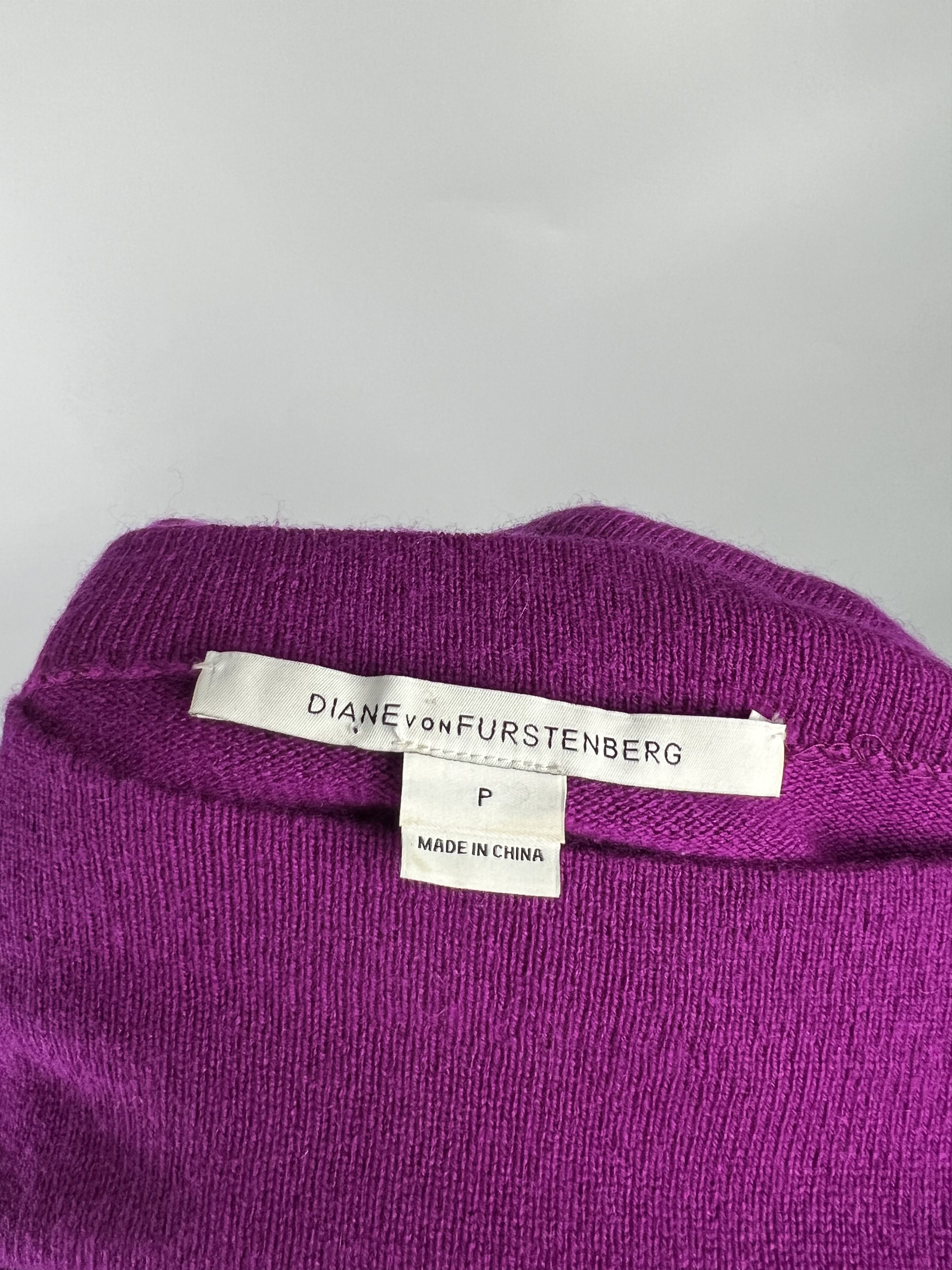 Diane von Furstenberg Diane Von Furstenberg Long Sleeve Wool/Cashmere Knit Dress S Size S / US 4 / IT 40 - 6 Thumbnail