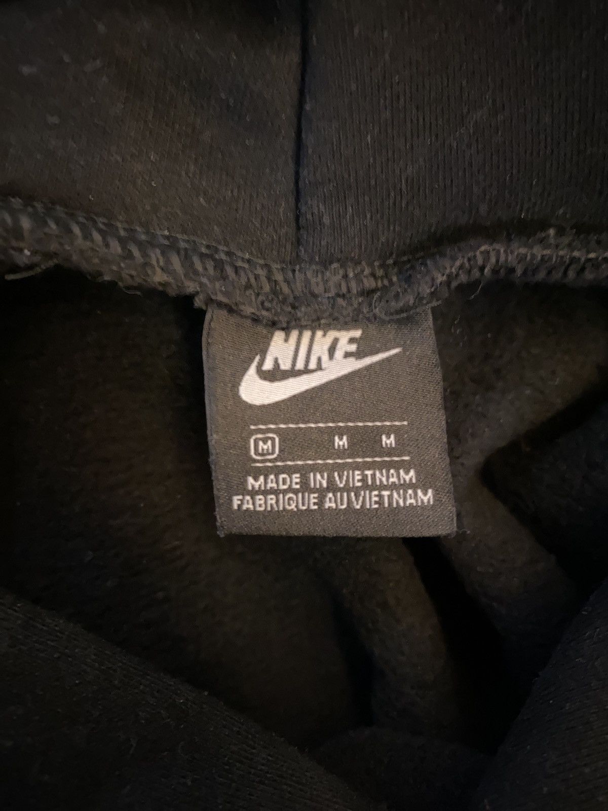 Nike × Vintage Vintage Nike Black Hoodie Size US M / EU 48-50 / 2 - 2 Thumbnail