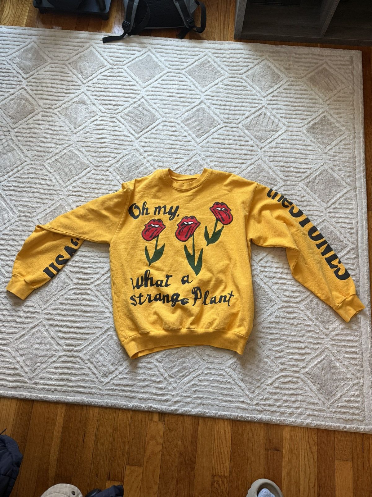CPFM Rolling Stones Yellow Crewneck