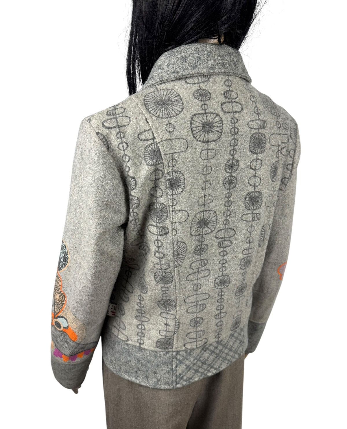 Designer Savage Culture Wool-Nylon Printed Jacket Full-Zip size M Size M / US 6-8 / IT 42-44 - 11 Thumbnail
