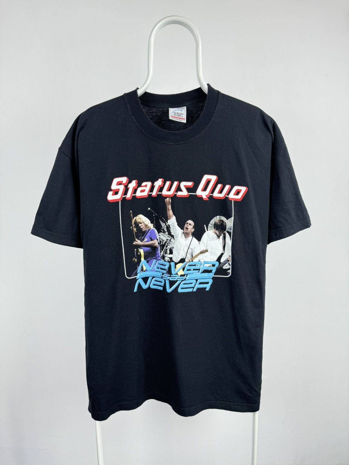 Band Tees × Vintage Vintage 2001 Status Quo Never Say Never Tour Tee Size US XL / EU 56 / 4 - 1 Thumbnail