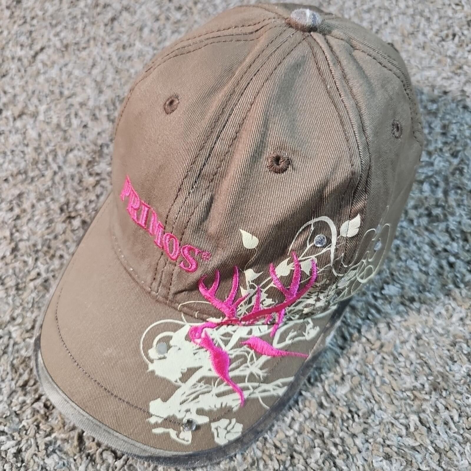 Other Primos Speak The Language Bejeweled Pink Letter hat Elk Hunt Size ONE SIZE - 1 Thumbnail