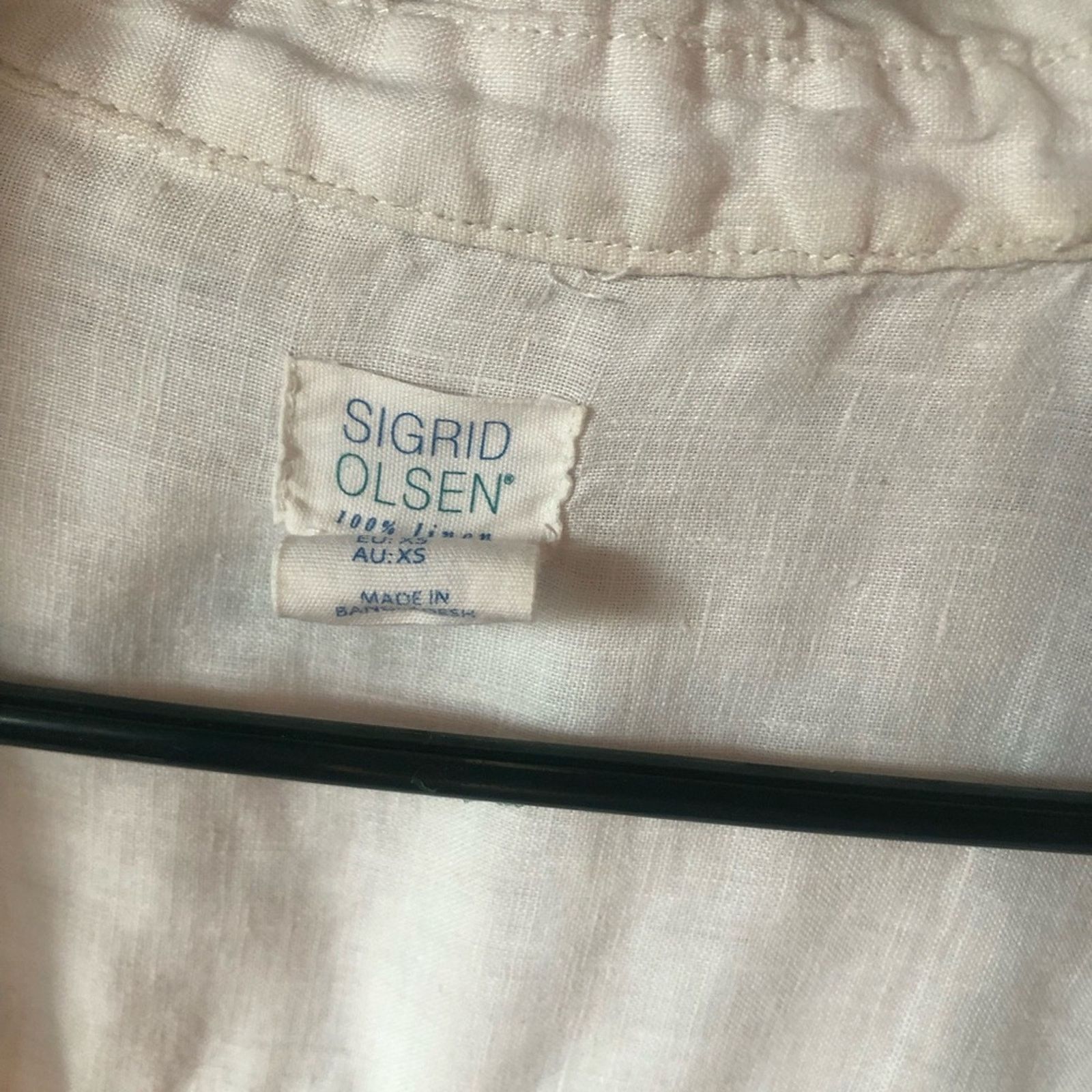 NBDN Nobrandedon White linen top shirt button down. Size XS / US 0-2 / IT 36-38 - 4 Thumbnail