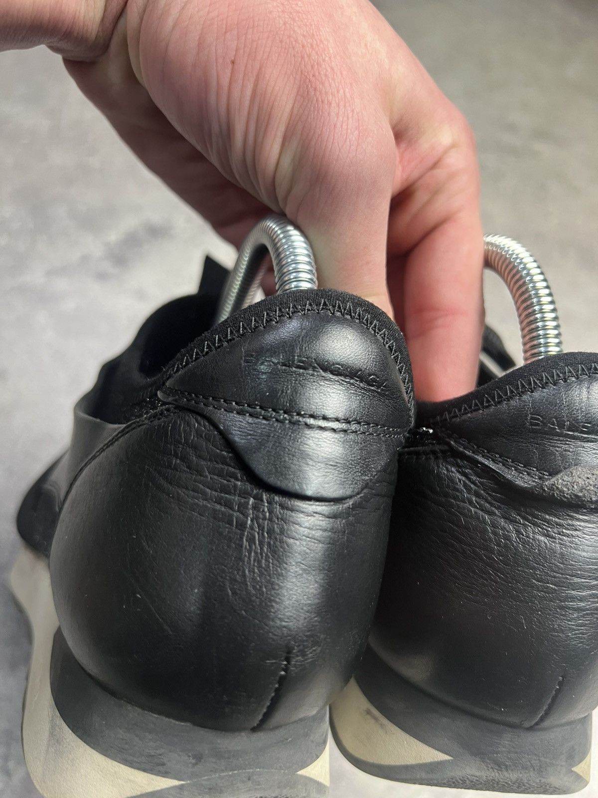 Balenciaga Balenciaga Race Runner leather low shoes made in Italy Size US 7 / EU 40 - 6 Thumbnail