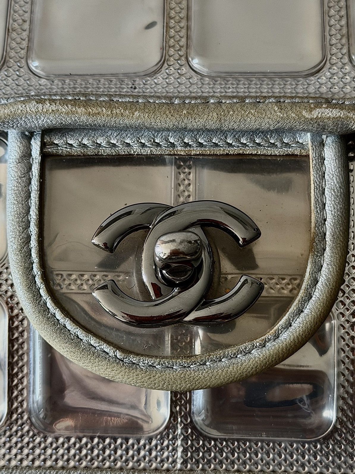 Chanel Chanel - Karl Lagerfeld - 2008 - Silver Ice Cube Flap Bag Size ONE SIZE - 11 Thumbnail