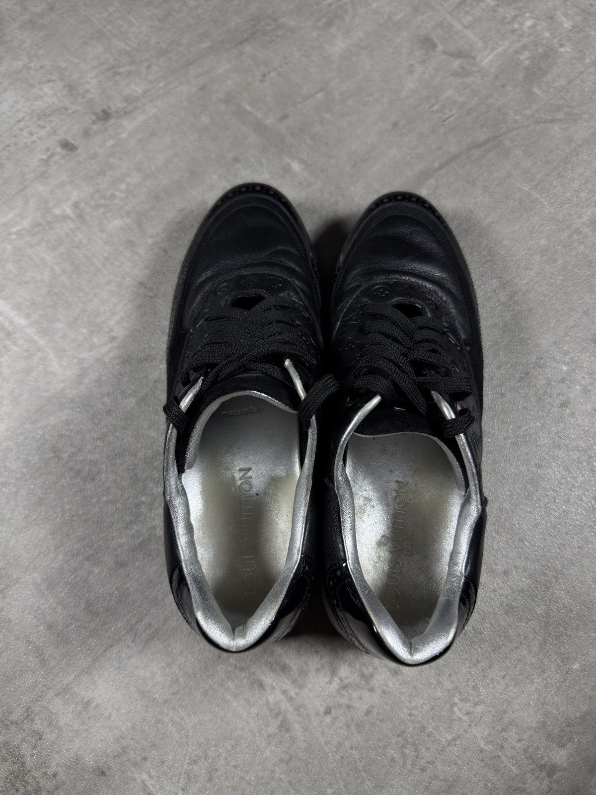Louis Vuitton Louis Vuitton Monogram Run Away Sneakers – Black / Silver Size US 5 / EU 37 - 7 Thumbnail