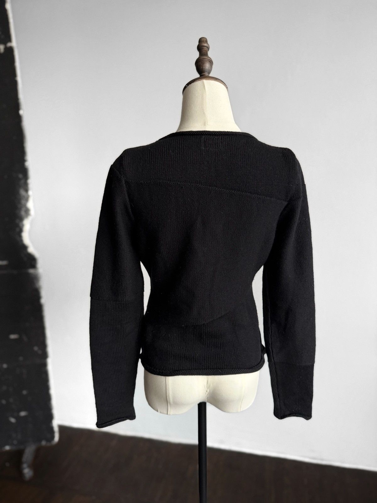 C.P. Company C.P. Company Womens Black 100% Wool Knit Crew Neck Sweater Size S / US 4 / IT 40 - 2 Thumbnail