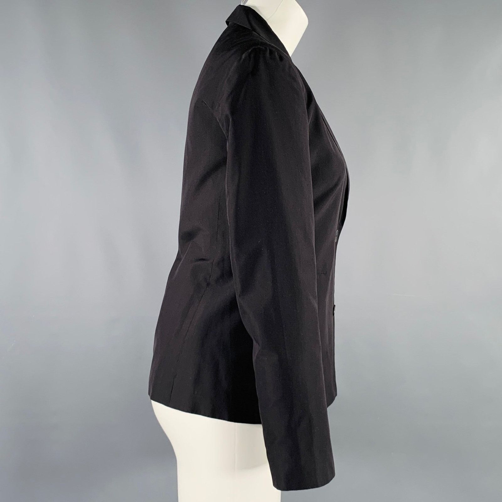 Jil Sander JIL SANDER Size 8 Black Single Breasted Blazer Size M / US 6-8 / IT 42-44 - 2 Thumbnail