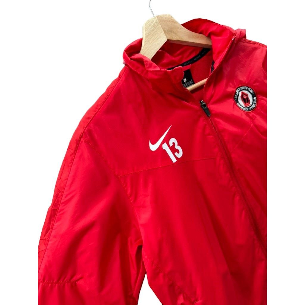 Nike 2000's Nike Youth Club Lightweight Windbreaker Jacket Size US L / EU 52-54 / 3 - 4 Thumbnail