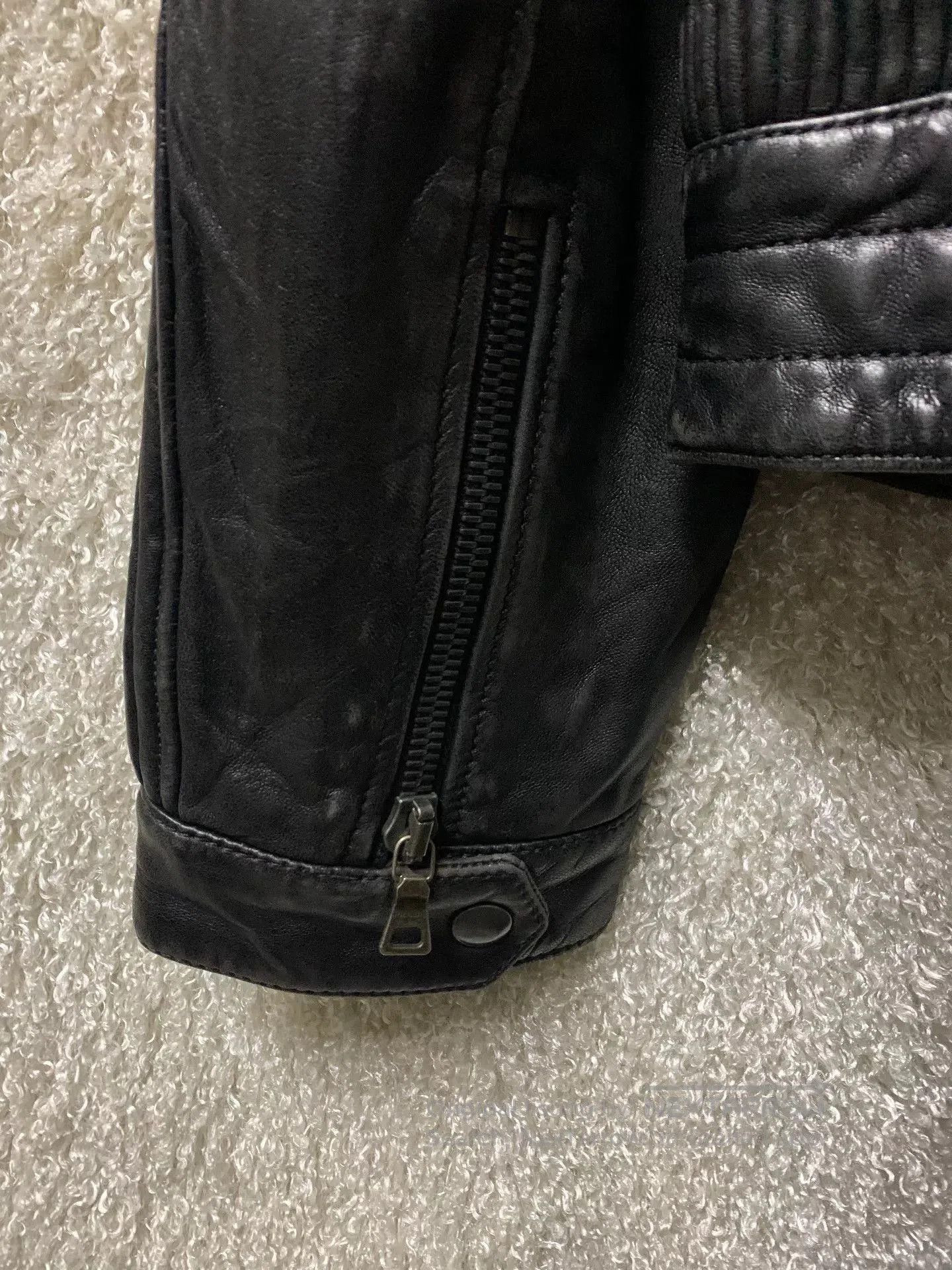 Prada Prada Men's Casual Motorcycle Leather Jacket. Size US M / EU 48-50 / 2 - 5 Thumbnail
