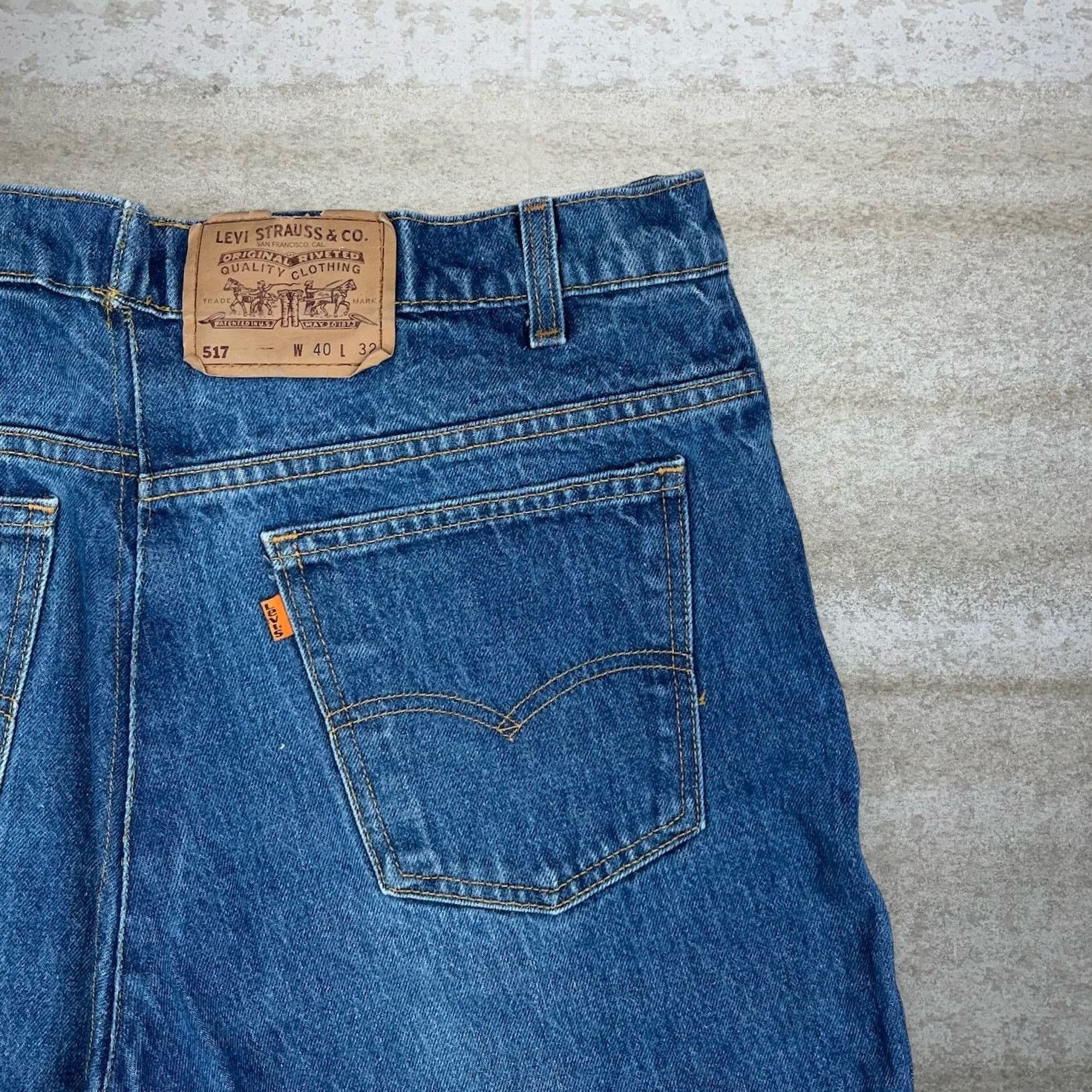 Levi's Vintage 90s Levis Jeans 517 40x32 Dark Wash Bootcut Flared Size US 40 / EU 56 - 3 Thumbnail