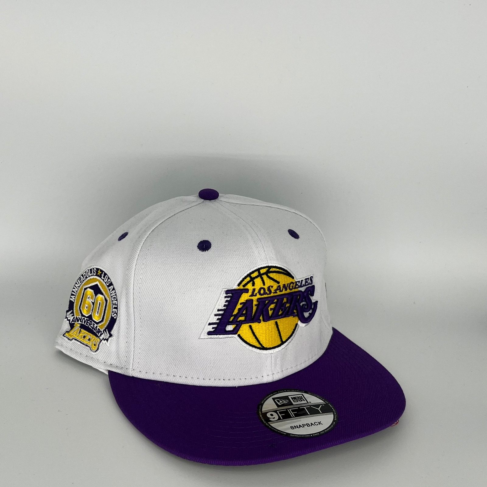 New Era White/Purple Los Angeles Lakers Minneapolis 60TH Anniversary Size ONE SIZE - 1 Thumbnail