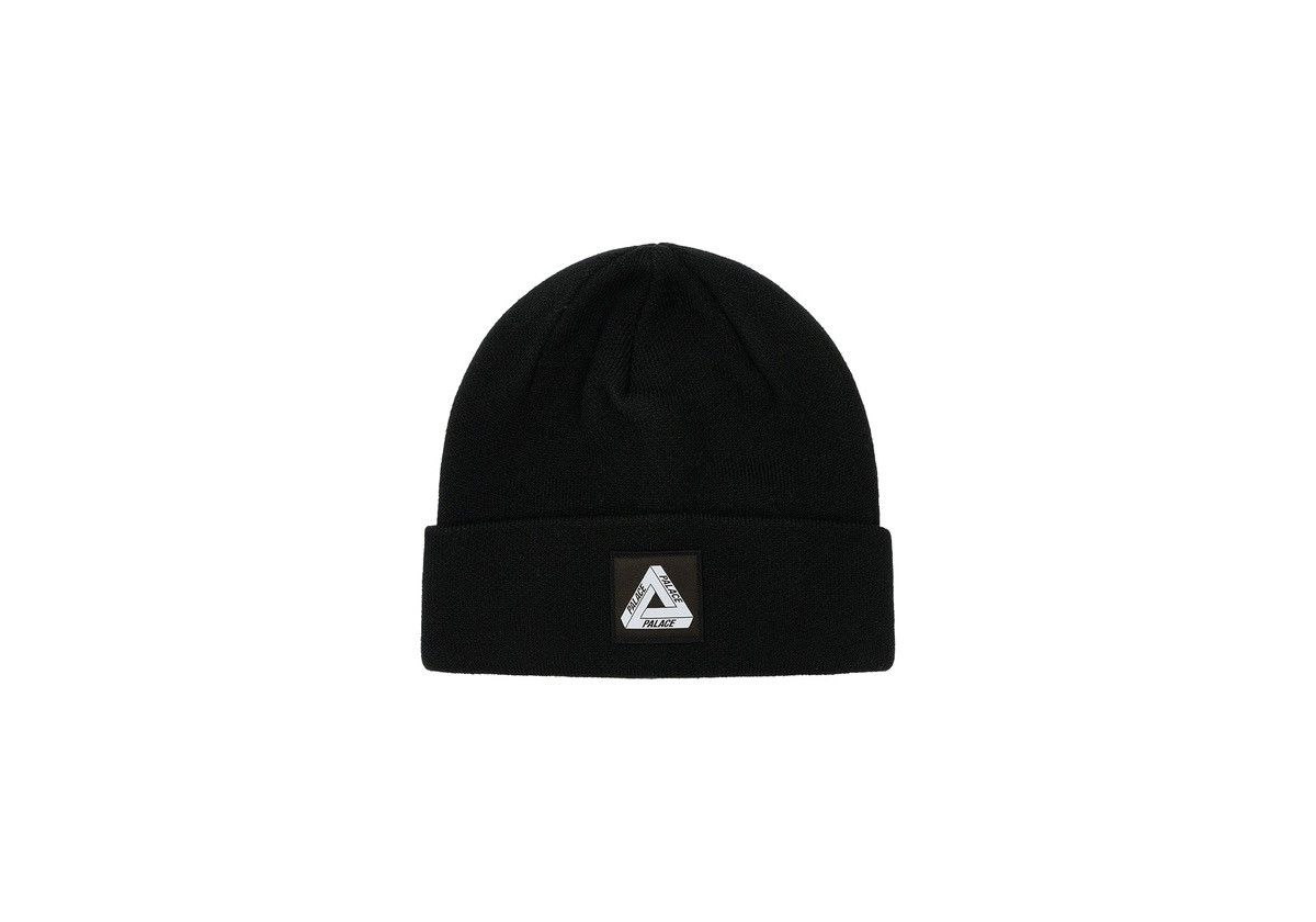 【現金特価】 Palace Palace Grailed | (Black) Beanie Patch Tri-Ferg 帽子