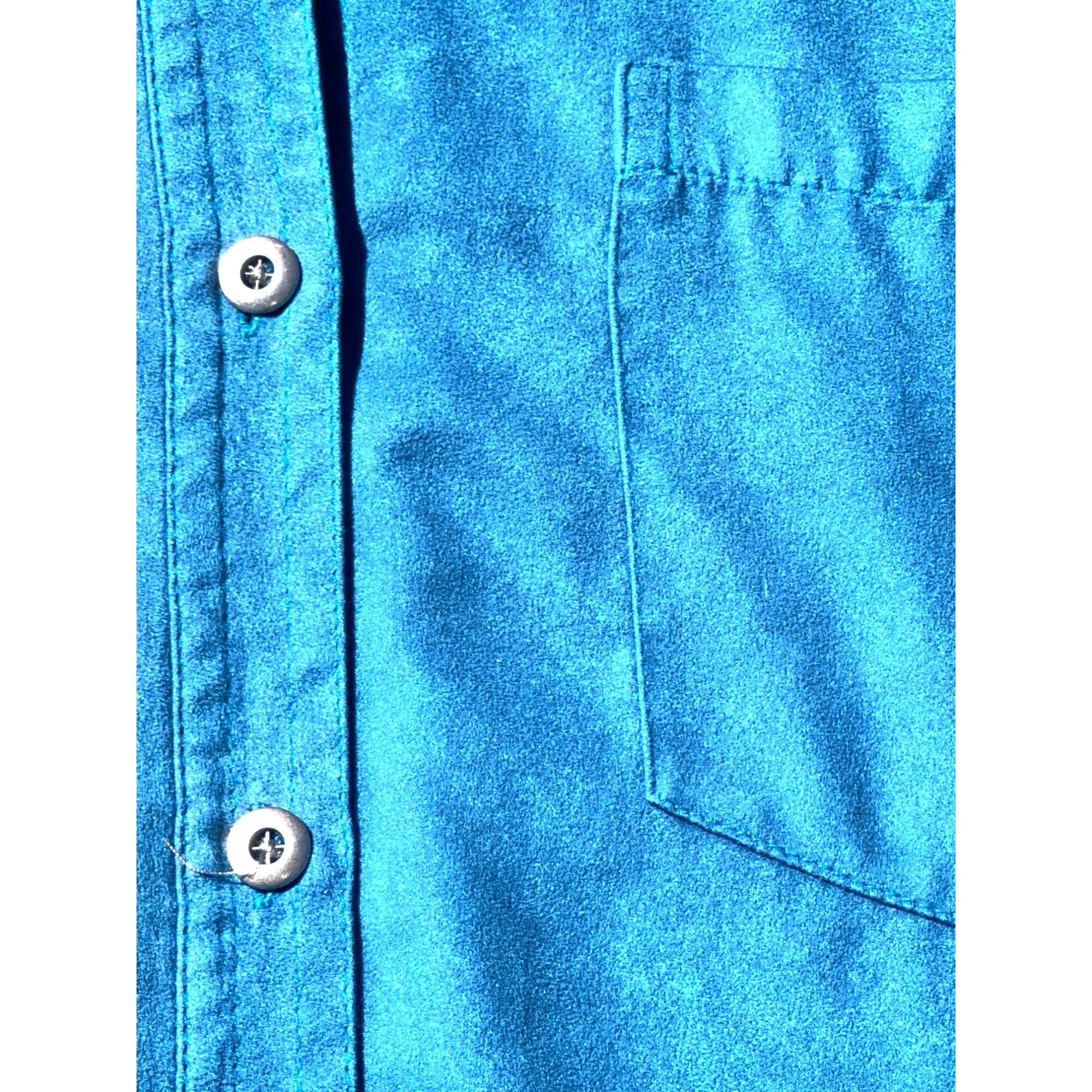 Chicos Chicos Design Vintage Aqua Blue Button Up Tunic Shirt Long S Size M / US 6-8 / IT 42-44 - 9 Thumbnail