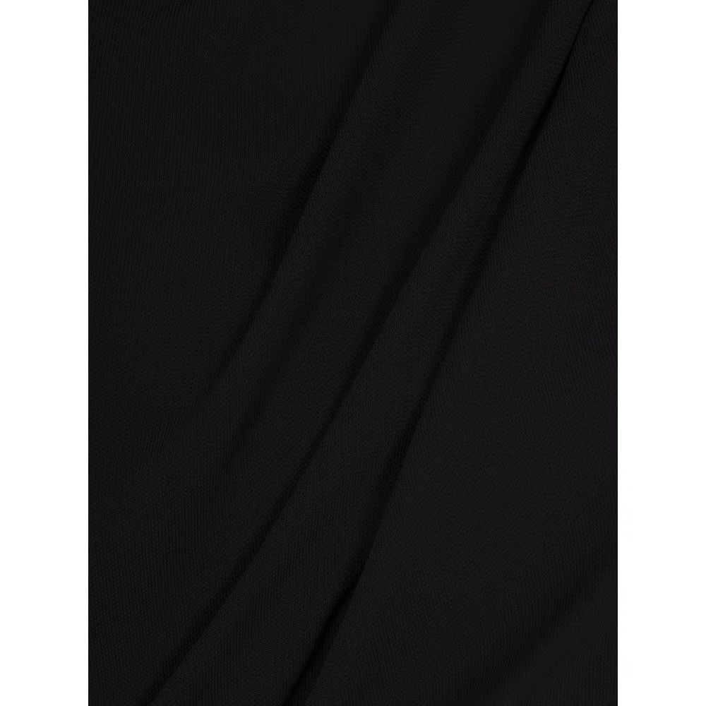Saint Laurent Paris o1s1wg111124 Hooded Dress in Crepe Jersey in Black Size XS / US 0-2 / IT 36-38 - 3 Thumbnail