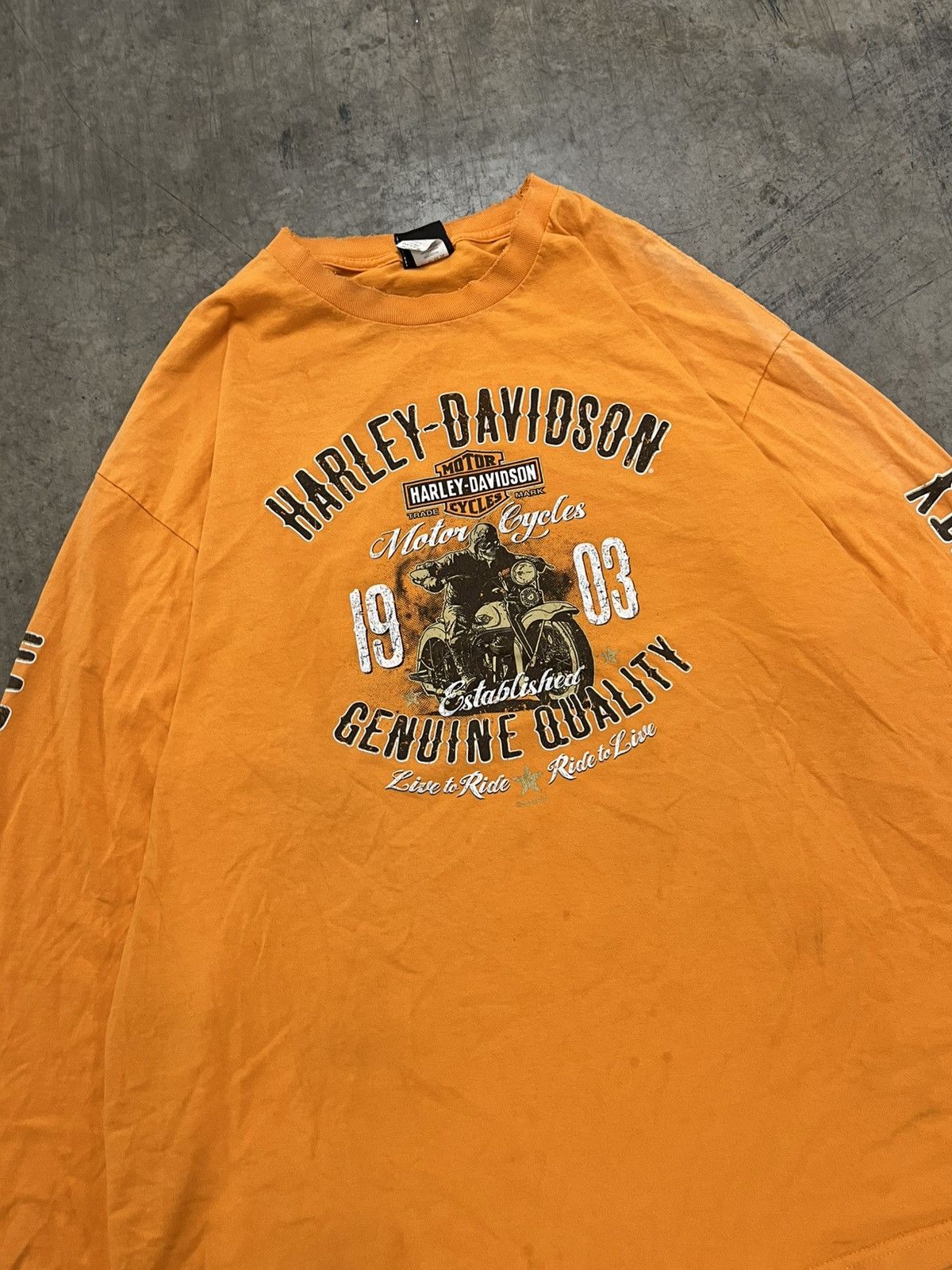 Harley Davidson × Vintage Harley Davison vintage longsleeve tee shirt hype rare 90s Size US XXL / EU 58 / 5 - 5 Thumbnail