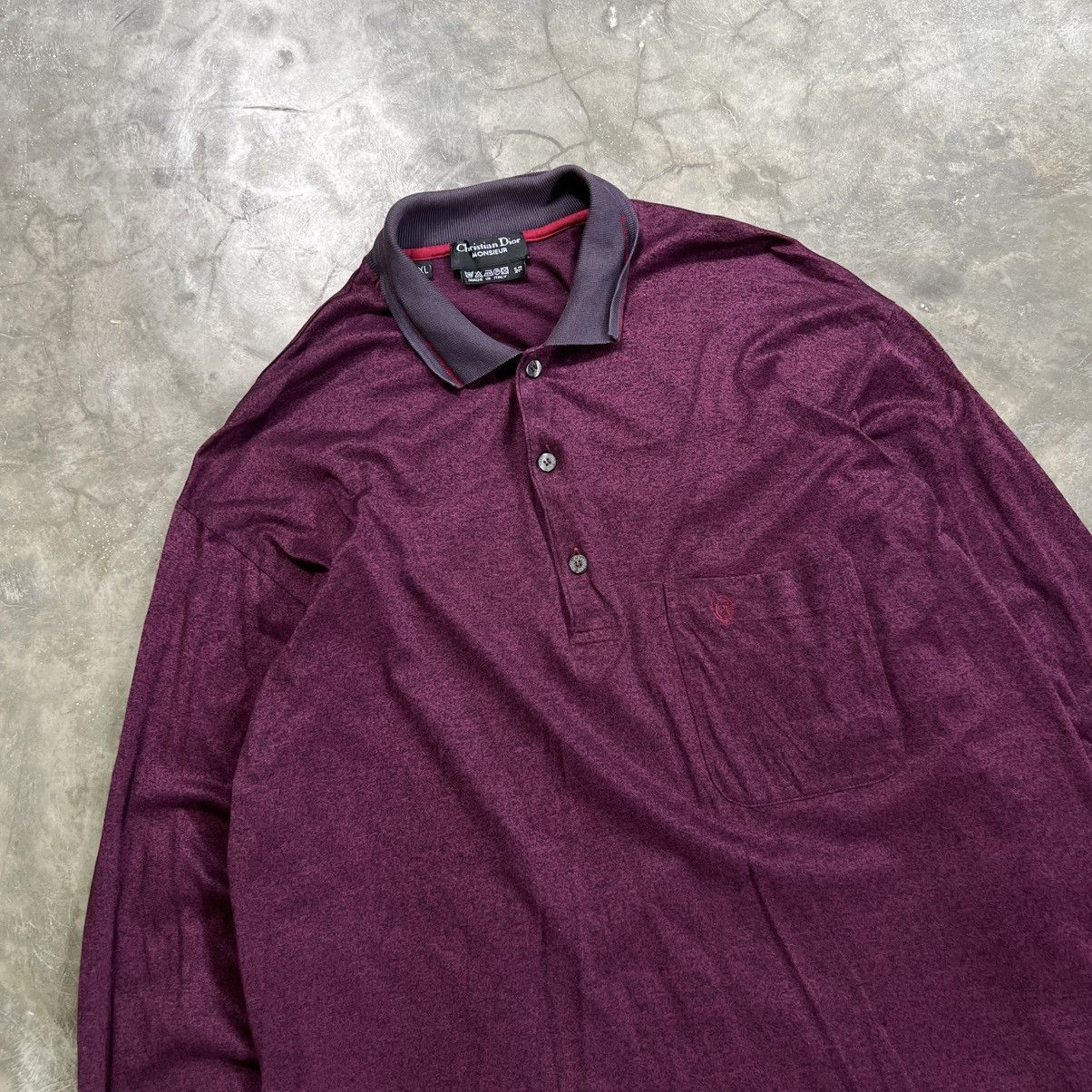 Christian Dior Monsieur Vintage 90s Christian Dior Monsieur Polos Longsleeve Shirt Size US XL / EU 56 / 4 - 2 Thumbnail