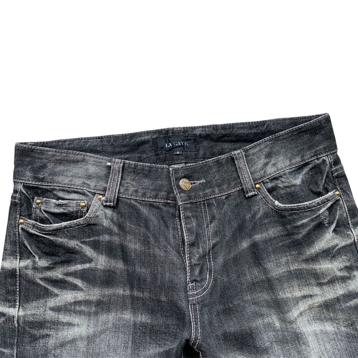 If Six Was Nine La Gate Distressed Flare Denim Jeans Size US 32 / EU 48 - 2 Thumbnail