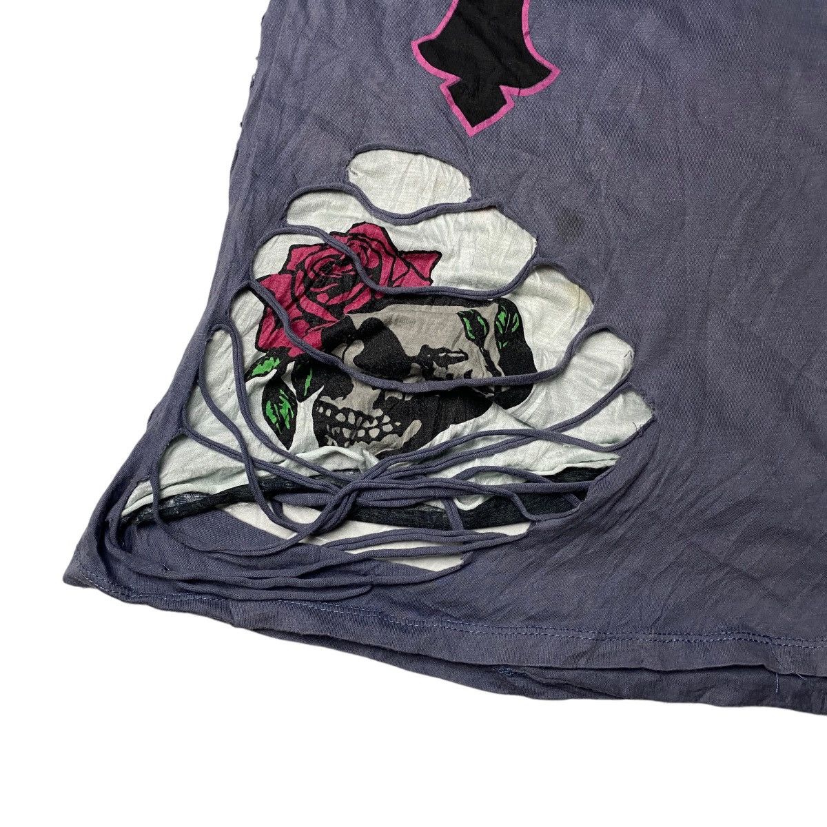 If Six Was Nine 2000's Bobby Mall Distressed Skull Shirt Size US XS / EU 42 / 0 - 6 Thumbnail